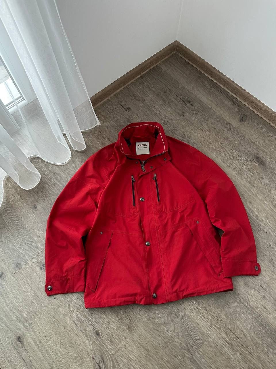 Goretex × Pierre Cardin × Vintage Vintage Pierre Cardin Red Zip Gore-Tex Jacket Size US M / EU 48-50 / 2 - 2 Thumbnail