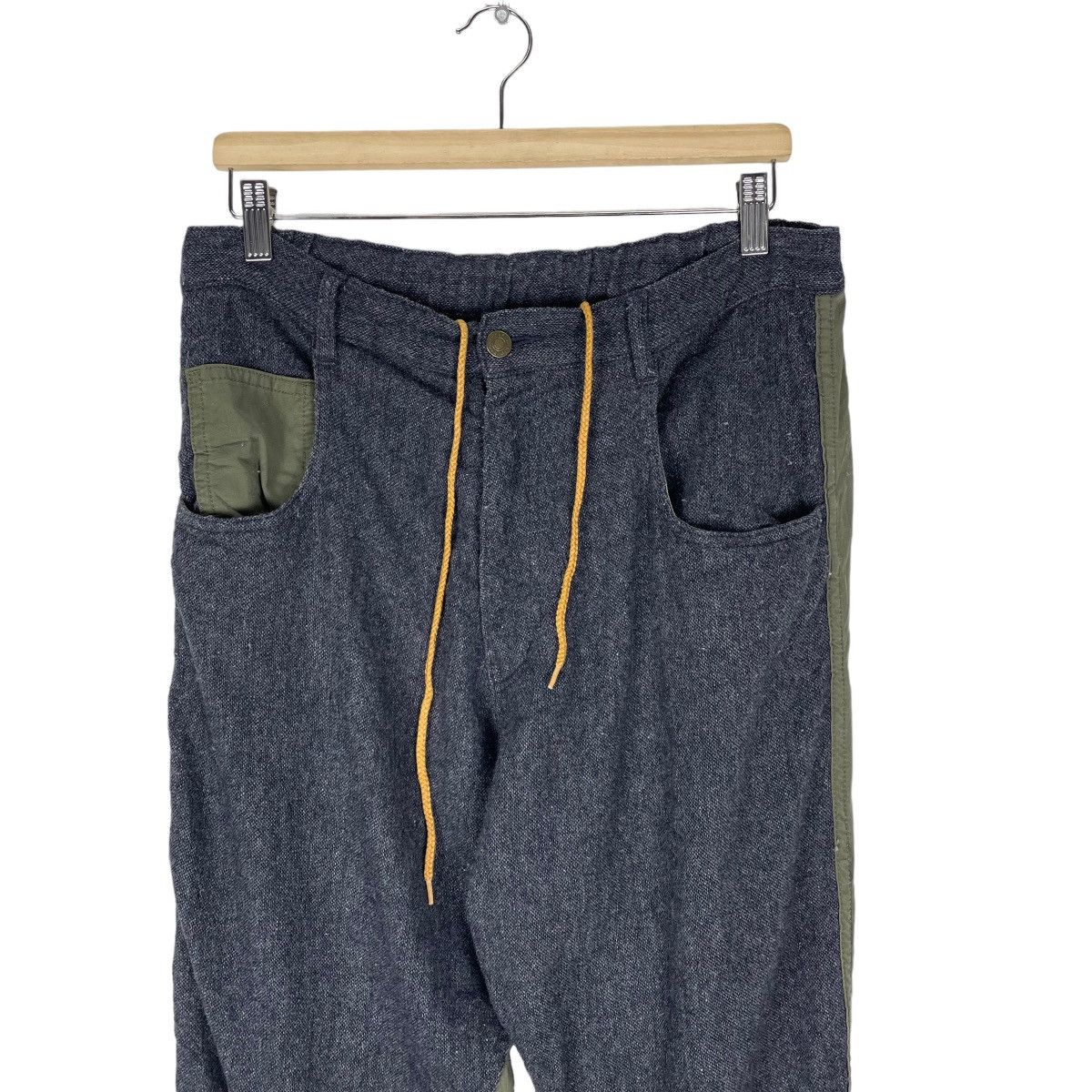 Issey Miyake ☀️FRAPBOIS ISSEY MIYAKE SAMPLE WOOL DESIGN PANTS Size US 32 / EU 48 - 3 Thumbnail