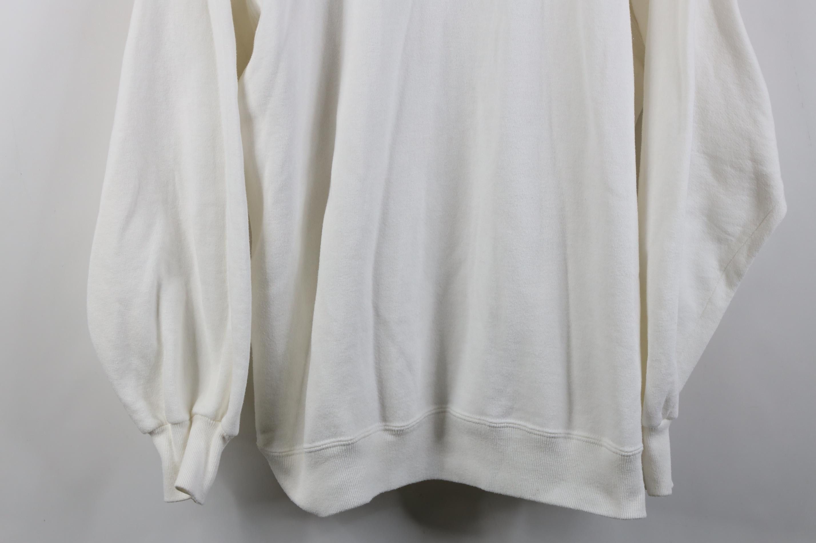Vintage Vintage 90s Streetwear Raglan Crewneck Sweatshirt White USA Size US XXL / EU 58 / 5 - 3 Thumbnail