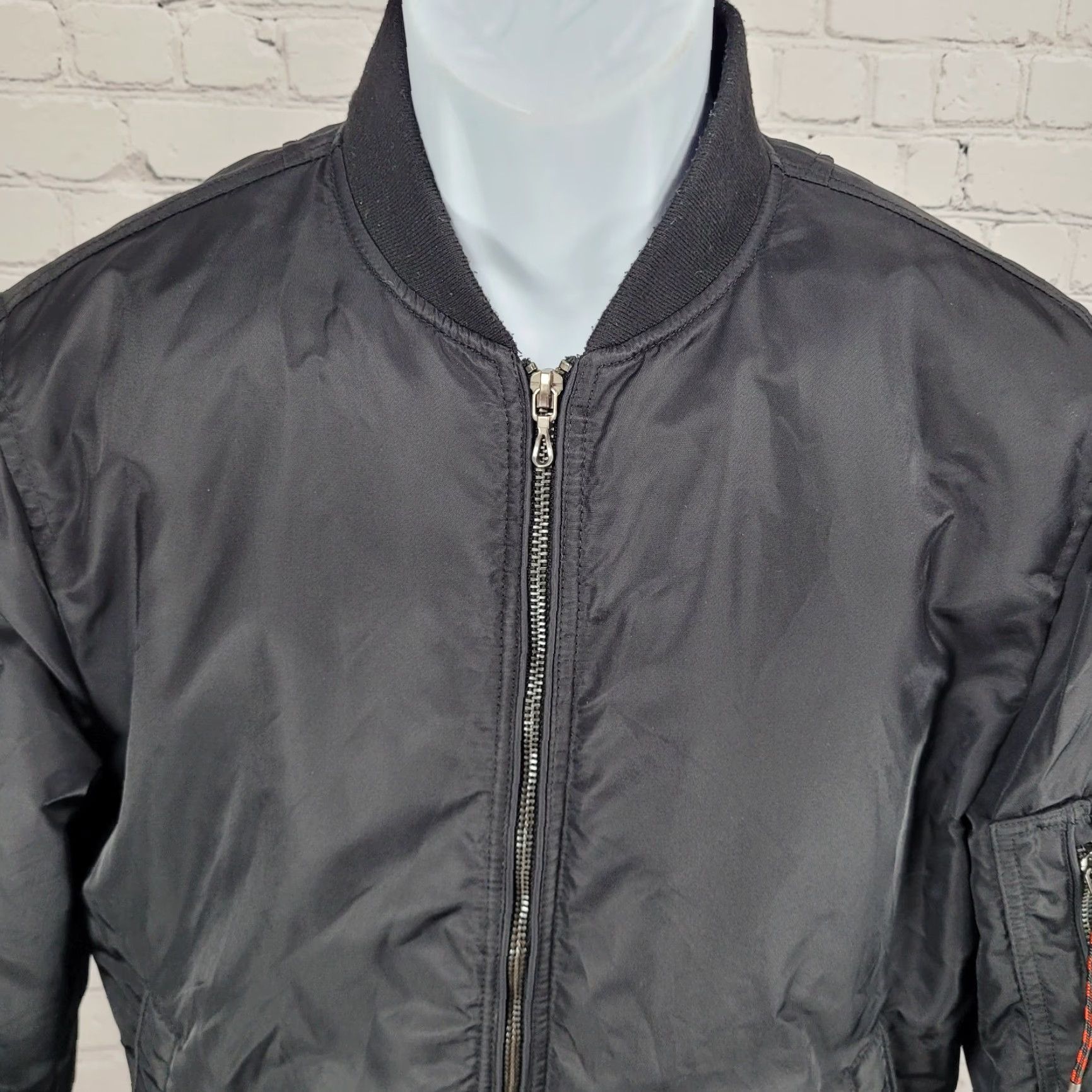 McGregor August Mcgregor Jacket Mens Black Nylon Full Zip Inner Pocket Bomber Size S Size US S / EU 44-46 / 1 - 7 Thumbnail