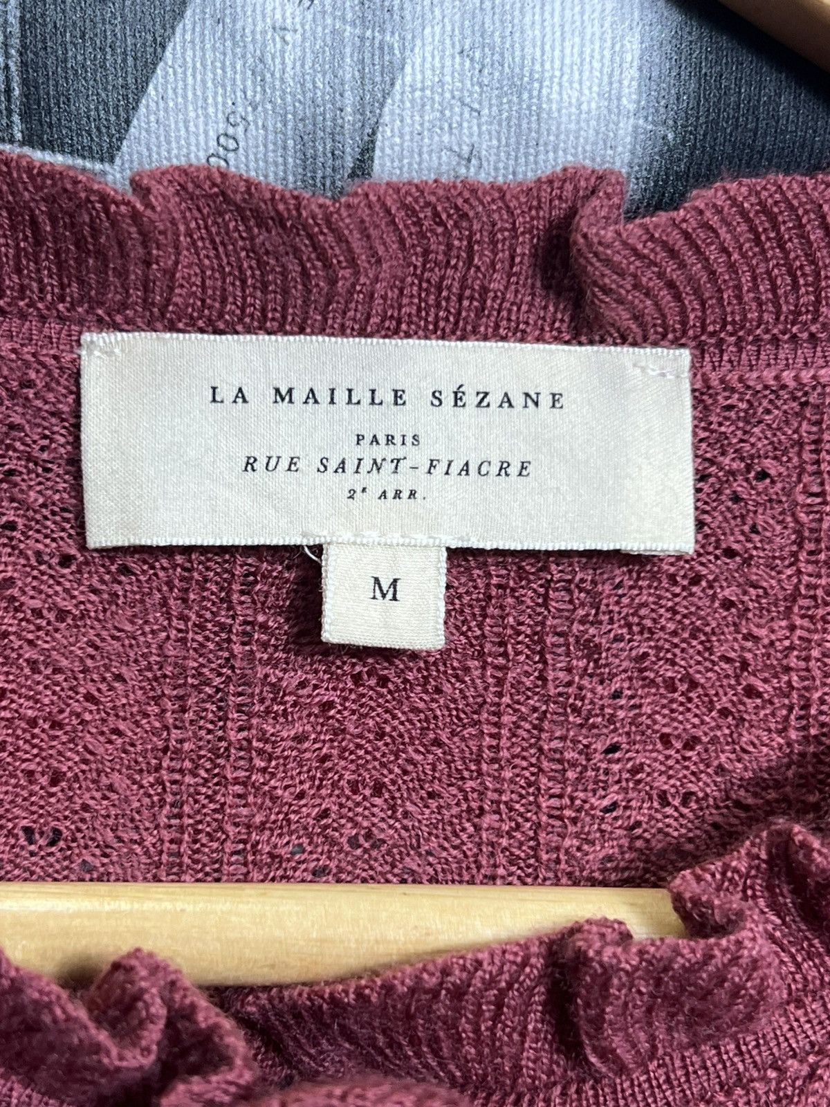 Sezane Sezane Paris Rosewood Merino Wool Blend Knitted Cardigan Size L / US 10 / IT 46 - 9 Thumbnail
