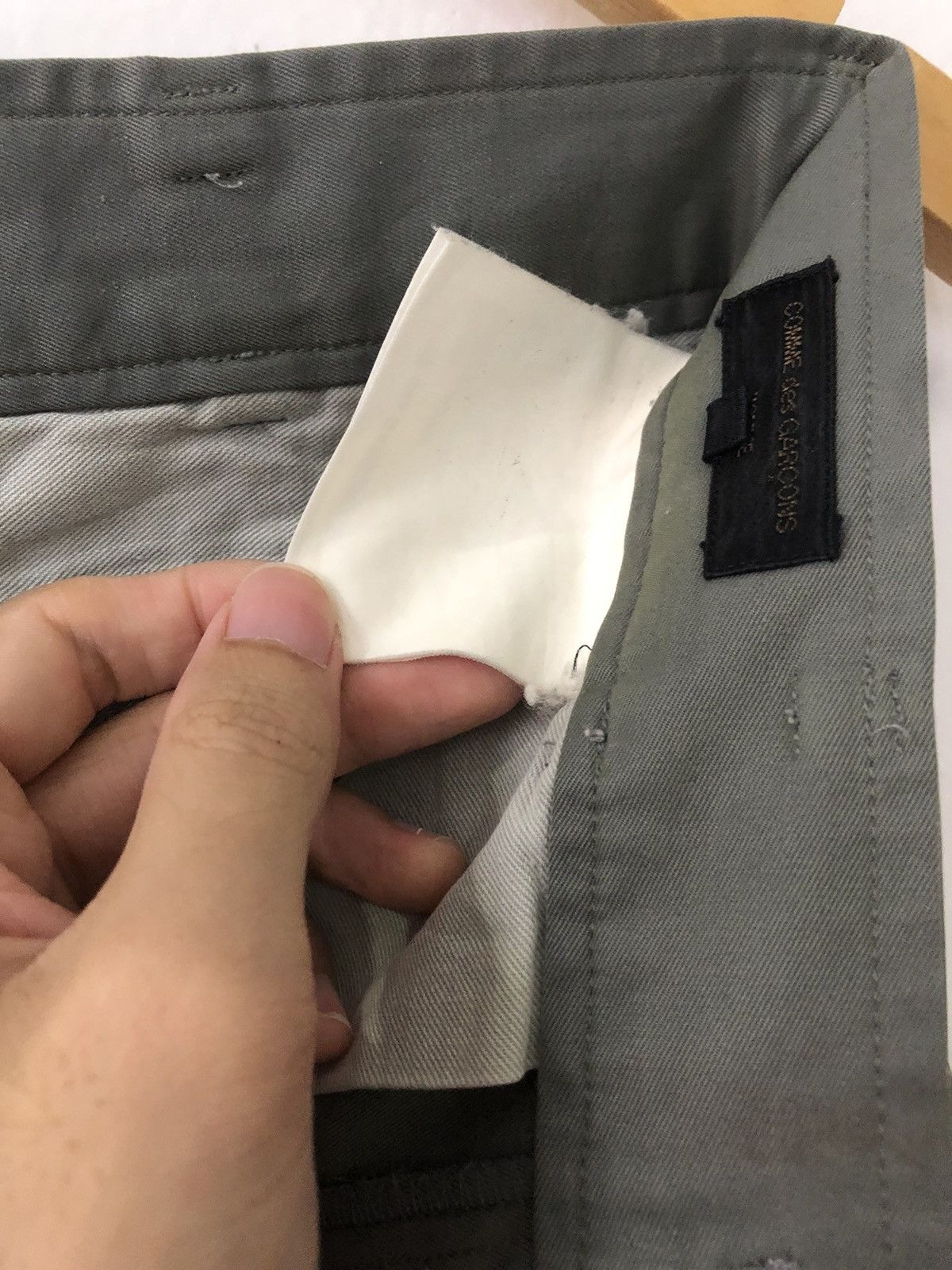 Comme des Garcons Homme Vintage gray chino Size US 29 - 8 Thumbnail