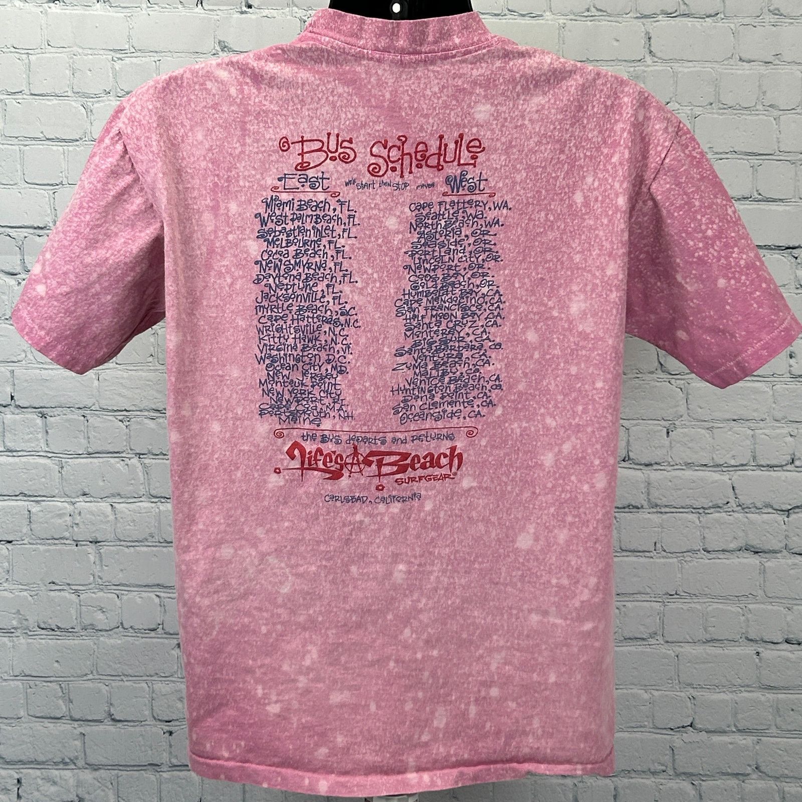 Vintage Vintage 90s MTV Rock the Vote Surf and Soul T Shirt Pink L Size US L / EU 52-54 / 3 - 2 Thumbnail