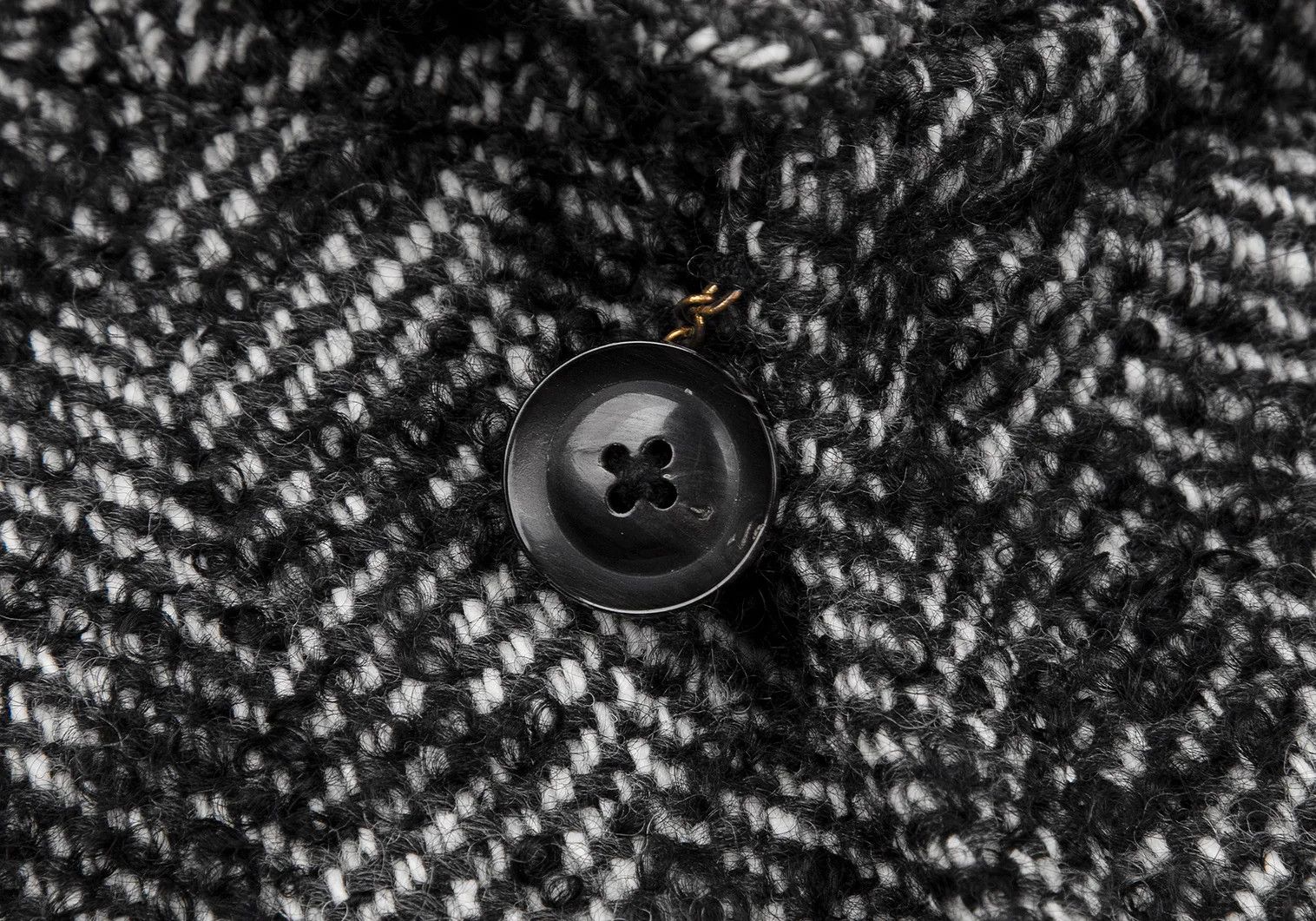 Kolor Mohair Blend Loop T Coat in Black Gray 1 Size US S / EU 44-46 / 1 - 4 Thumbnail