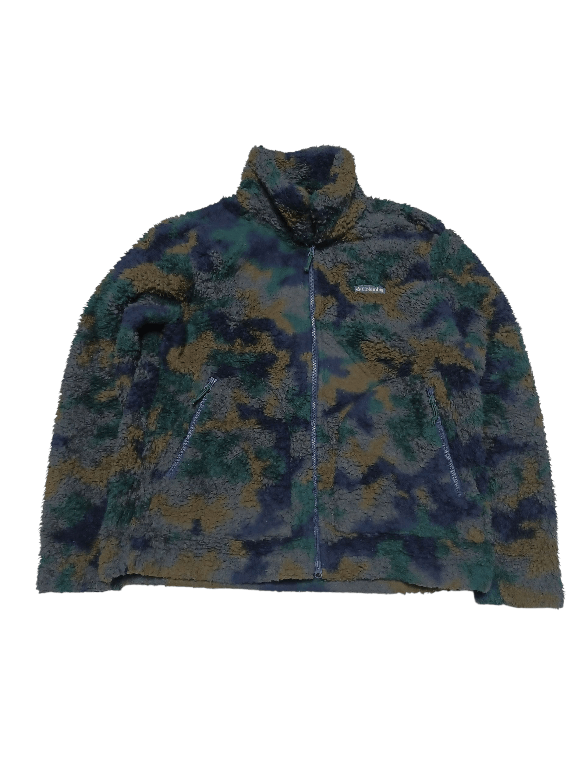 Columbia COLUMBIA LADY`S FLEECE TEDDY OUTDOOR CAMO JACKET Size L / US 10 / IT 46 - 1 Thumbnail
