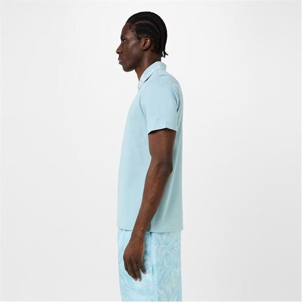 Versace o1g2r1mq0824 Nautical Logo Polo Shirts in Pale Blue Size US XXL / EU 58 / 5 - 4 Thumbnail