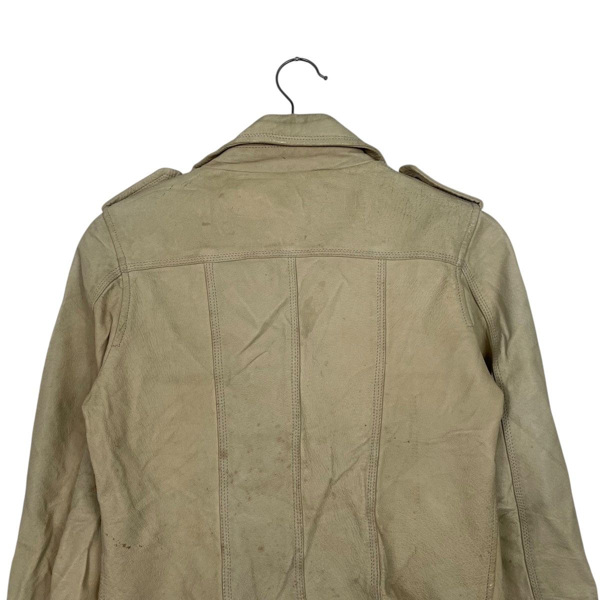 Japanese Brand Japanese Brand LDS Double Colar Biker Leather Jacket Size XS / US 0-2 / IT 36-38 - 8 Thumbnail