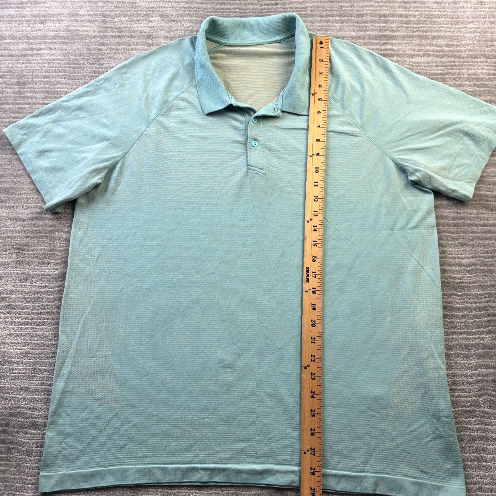 Lululemon Lululemon Polo Shirt Mens 2XL Green Vent Tech Performance Top Polo Shirt Mens 2XL Green Sports Golf Tennis Walking Regular Fit Short Sleeve Size US XXL / EU 58 / 5 - 8 Thumbnail