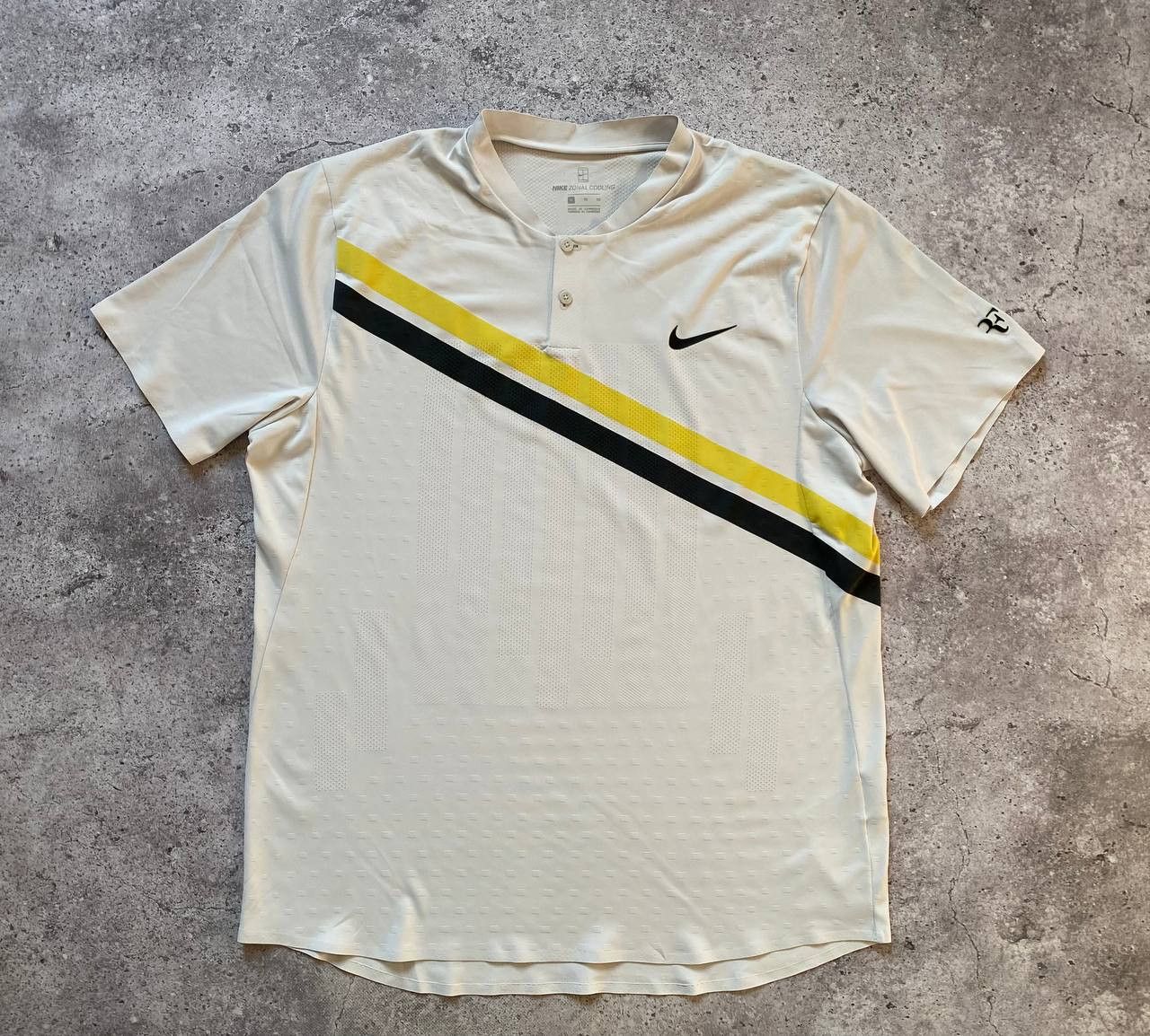 Nike Roger federer RF Indian Wells Tennis Henley Polo Shirt