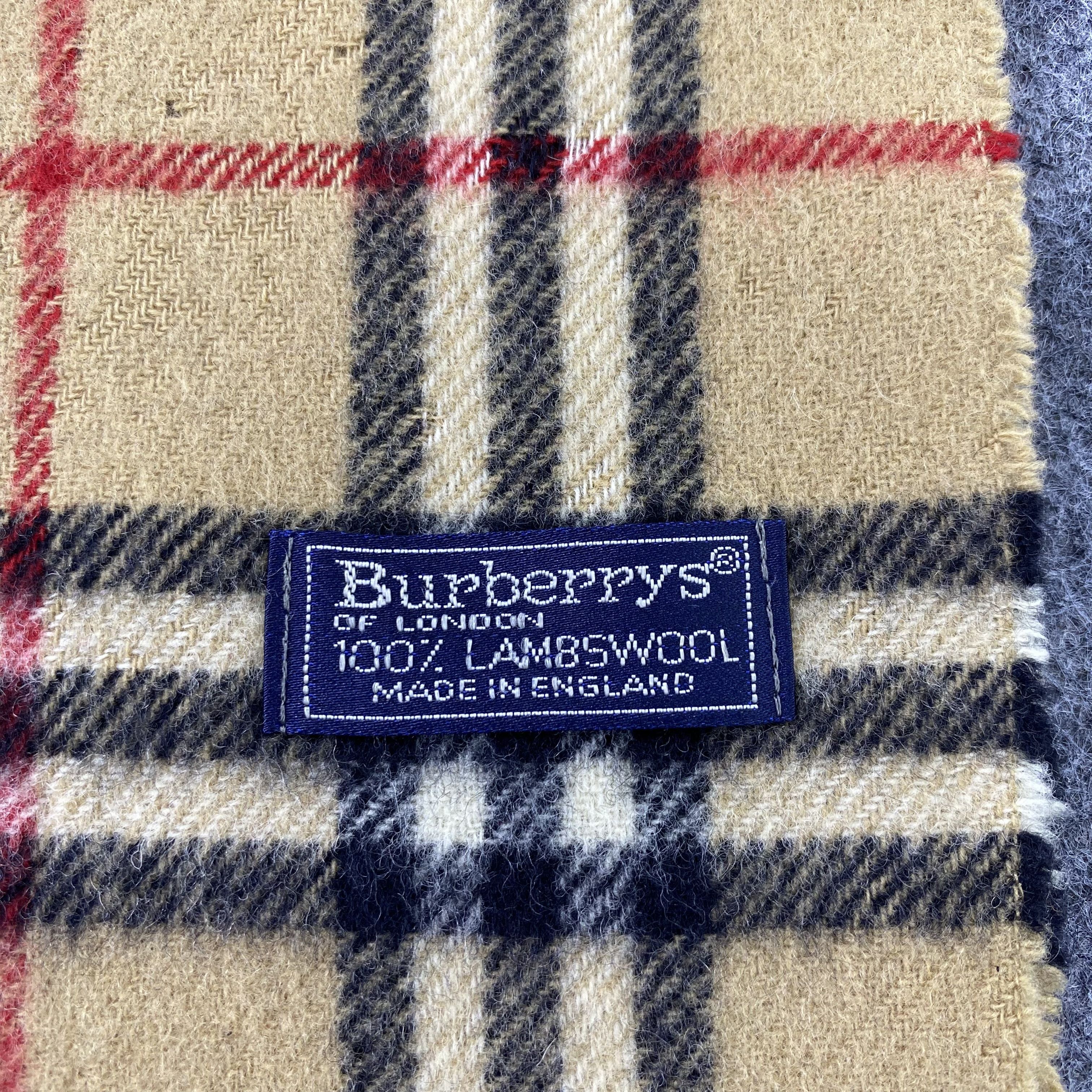 Burberry × Vintage Burberry Wool Muffler / Scarf / Neckwear - T1536 Size ONE SIZE - 5 Thumbnail