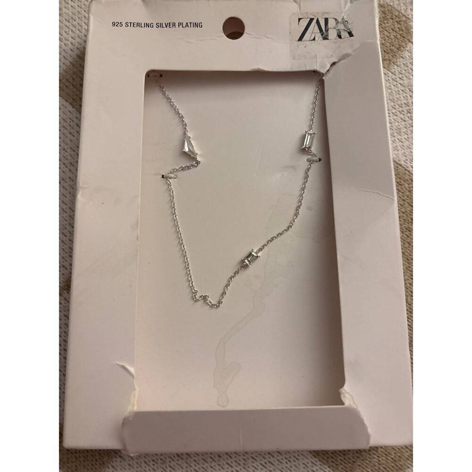 Zara NWT- Zara ZARA CHAIN ​​WITH CONTRAST PENDANT & RHINESTONES Size ONE SIZE - 3 Thumbnail