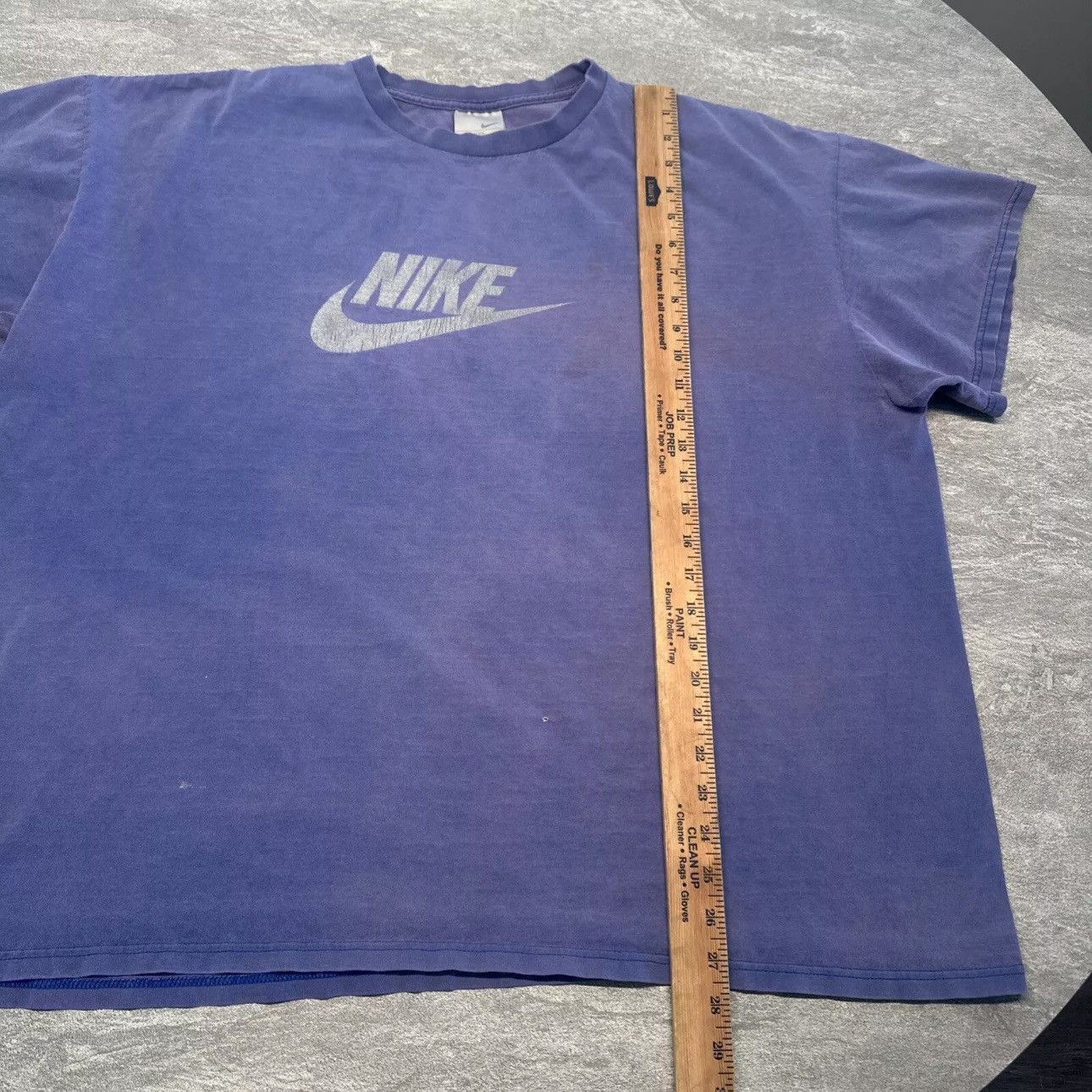 Nike × Vintage VINTAGE Nike T Shirt Purple Spell Out Logo Center Swoosh 2XL Size US XXL / EU 58 / 5 - 7 Thumbnail