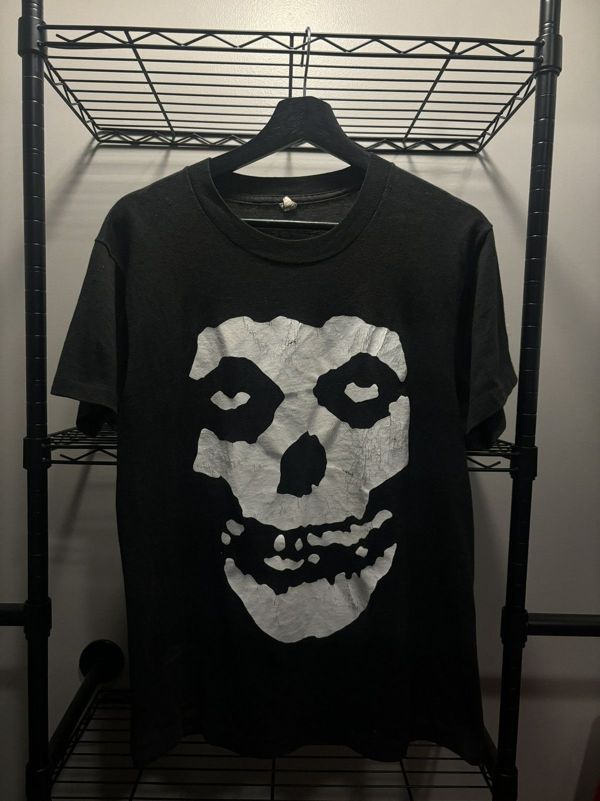 Vintage 80s The Misfits Crimson Ghost Horror Punk Band Tee