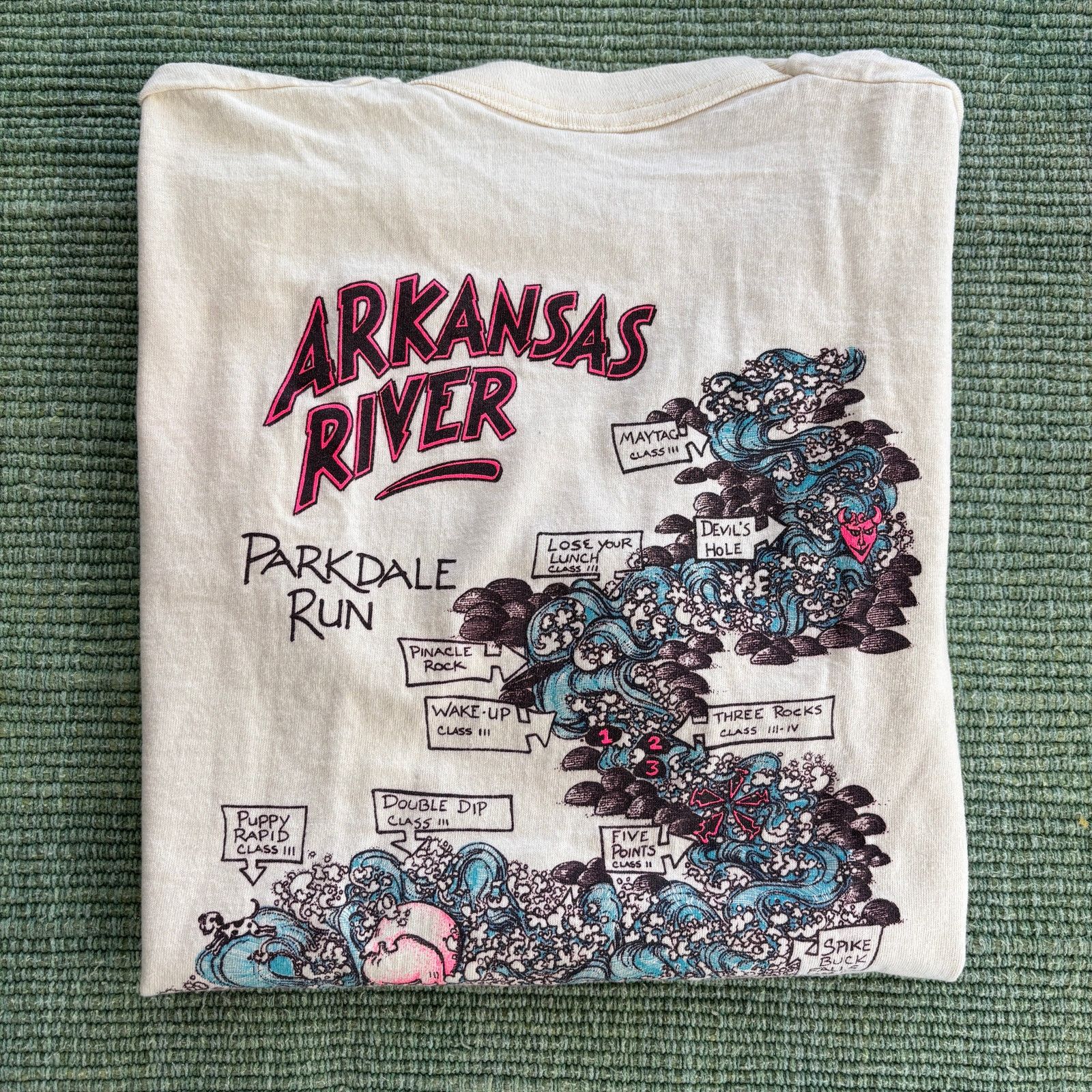 Fruit Of The Loom × Vintage Vintage single stitched Arkansas River tee shirt size L Size US L / EU 52-54 / 3 - 1 Thumbnail