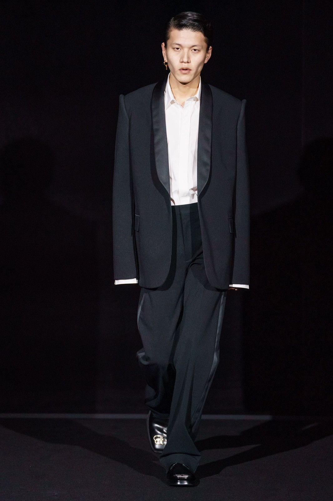 image of Balenciaga Winter 19 Tuxedo Pants in Black, Men's (Size 30)