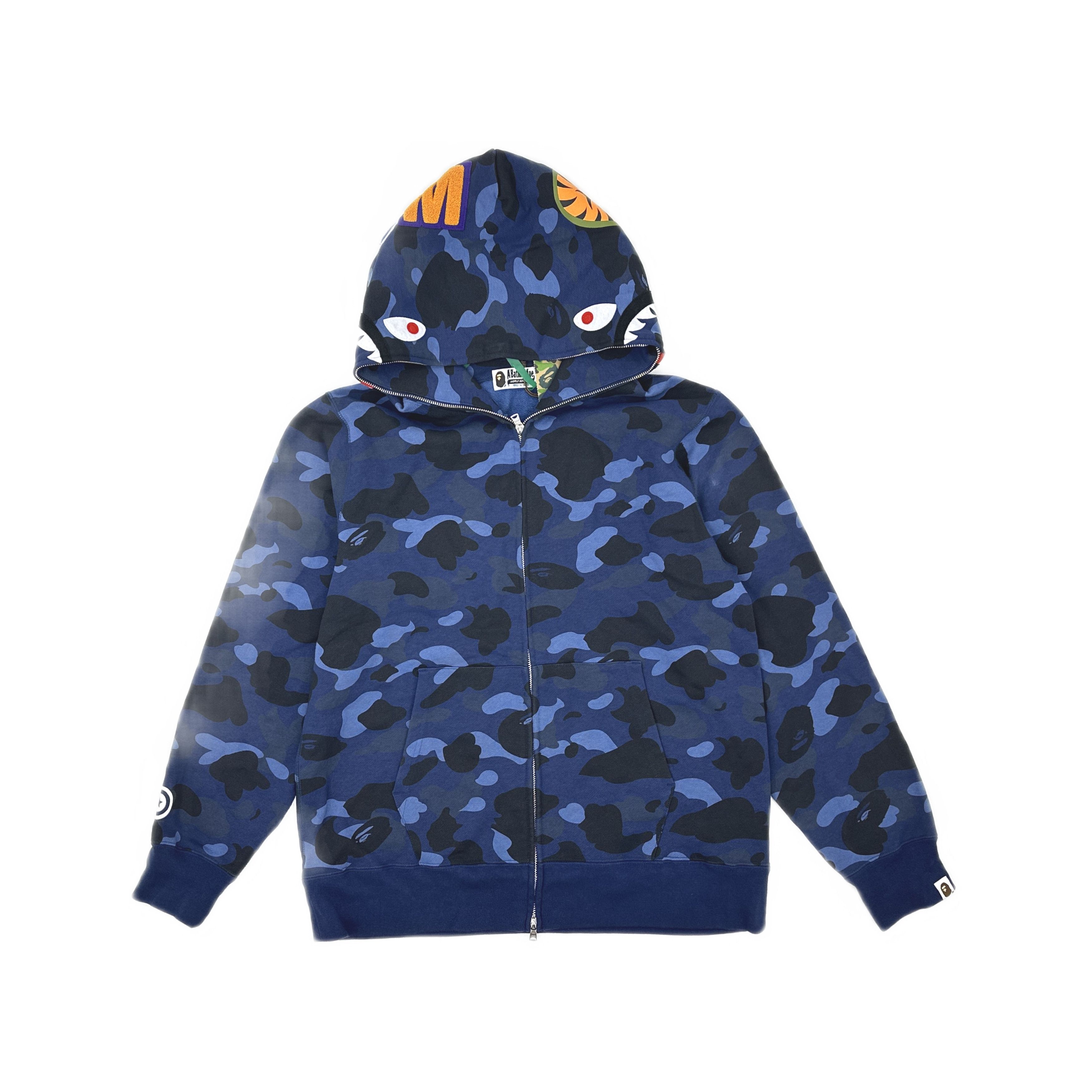 Bape A Bathing Ape Color Camo Shark Full Zip Hoodie Size XL Size US XL / EU 56 / 4 - 1 Thumbnail