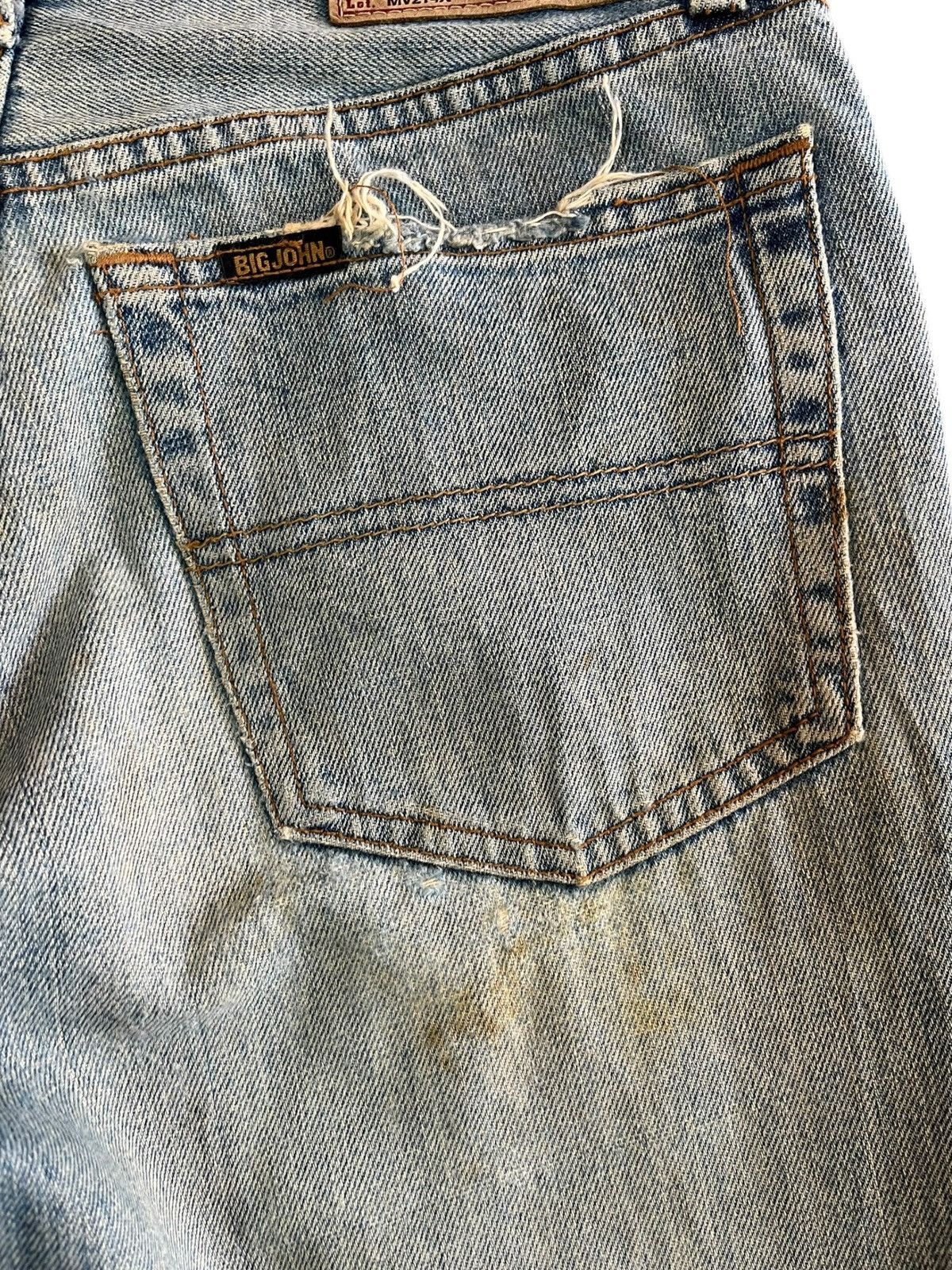 Big John × Vintage Vintage Big John Flare Distressed Denkm Size US 29 - 8 Thumbnail