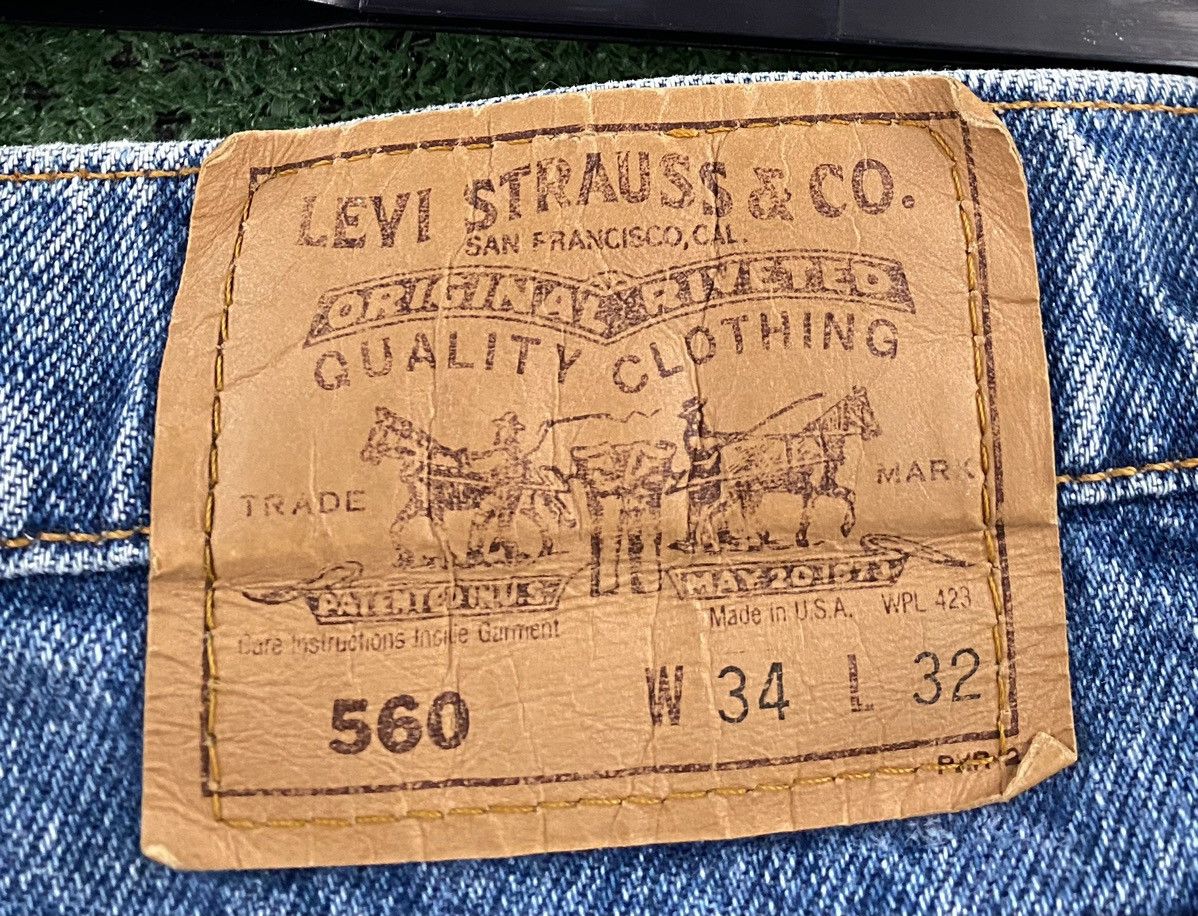 Levi's VTG Levi's 560 Orange Tab Tapered Whiskers Jeans Mens 34x30 Size US 34 / EU 50 - 8 Thumbnail