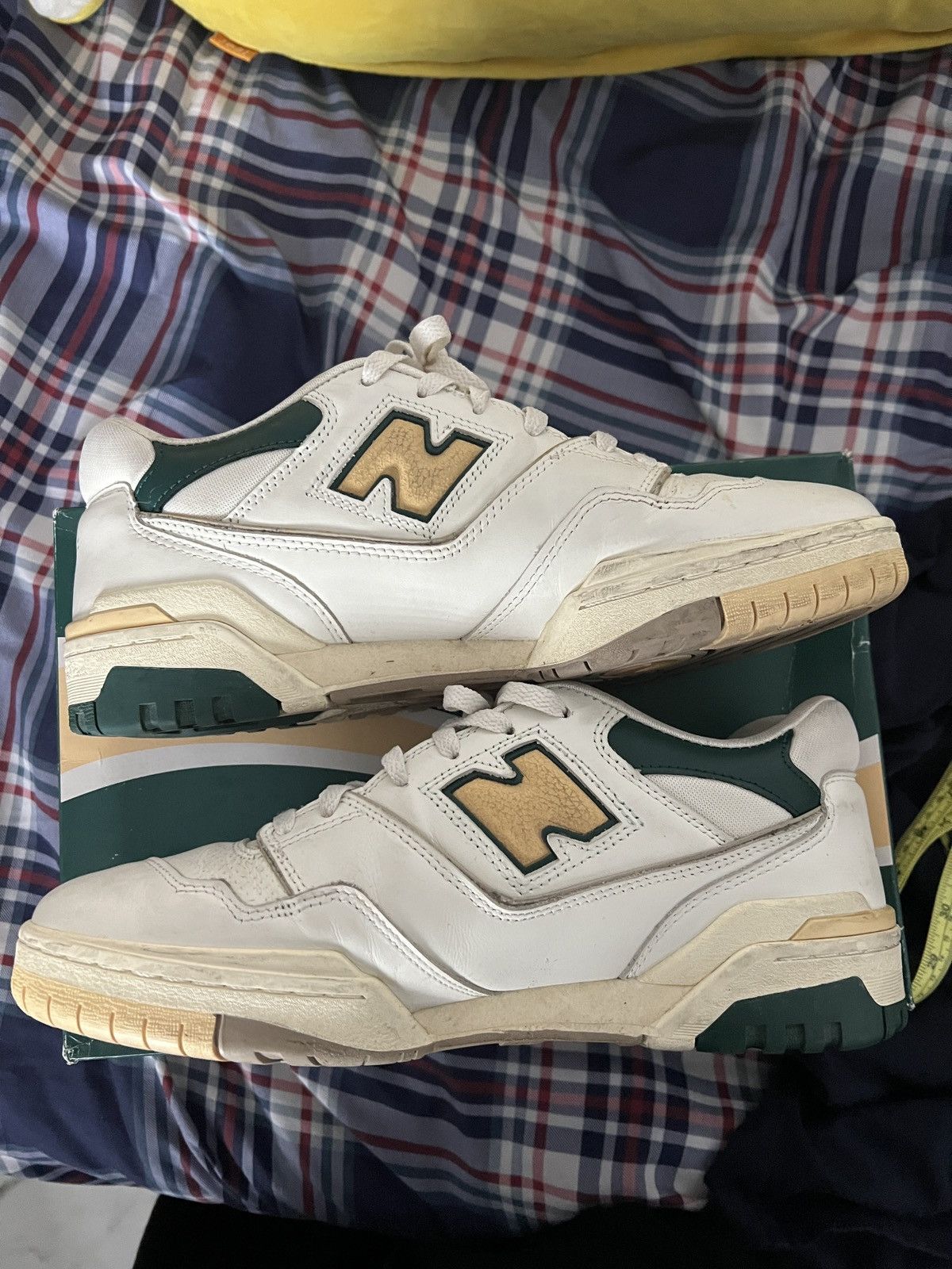 Aime Leon Dore × New Balance New Balance 550 Aime Leon Dore Natural Green Size US 11 / EU 44 - 1 Thumbnail