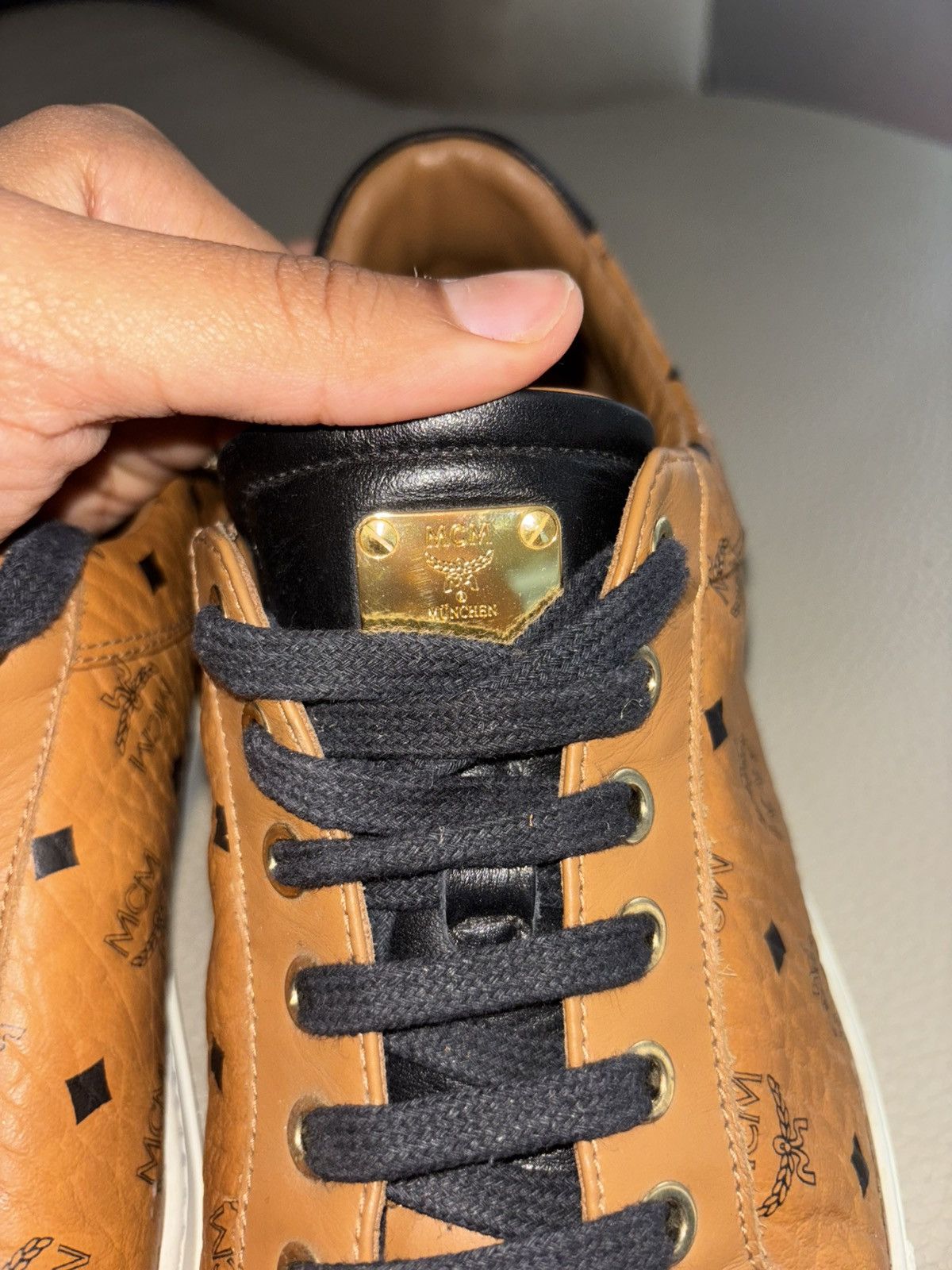 MCM MCM leather sneakers Size US 10 / EU 43 - 4 Thumbnail