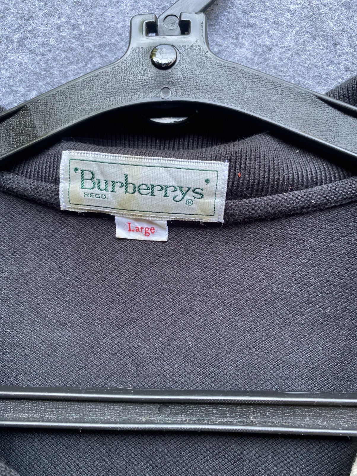 Burberry × Vintage Vintage burberrys polo long sleeve tshirt Size US L / EU 52-54 / 3 - 5 Thumbnail