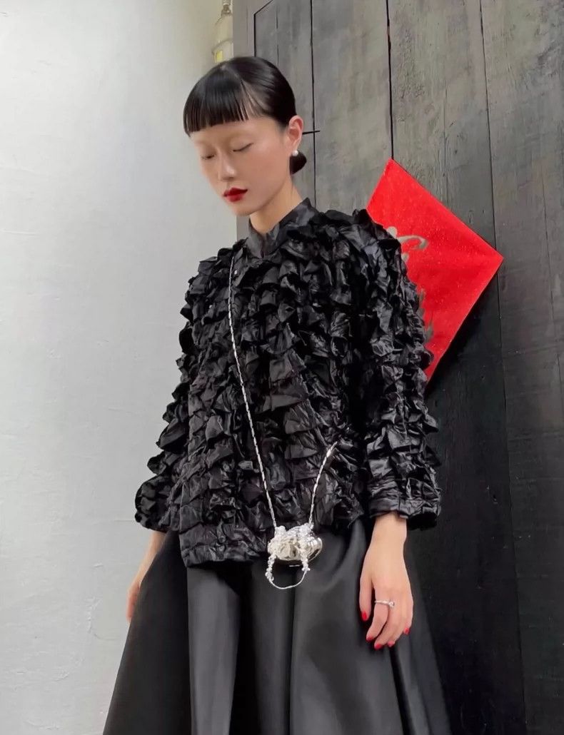 Comme des Garcons Comme Des Garcons Black Chinese-style pinched sea urchin j Size M / US 6-8 / IT 42-44 - 9 Thumbnail