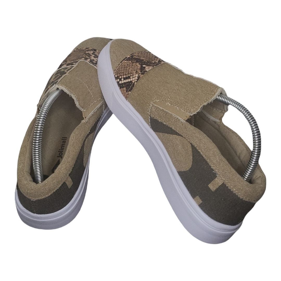 Other Jolimall Snakeskin Sneakers Women Sz 10 Platform Camo Low Sl Size US 10 / IT 40 - 5 Thumbnail