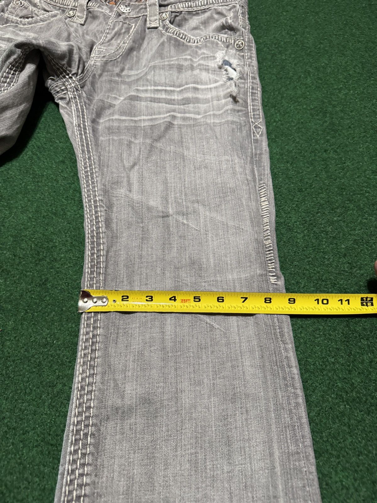 Rock Revival Rock Revival Bootcut Distressed 34x33 Grunge Punk Jeans Size US 34 / EU 50 - 10 Thumbnail