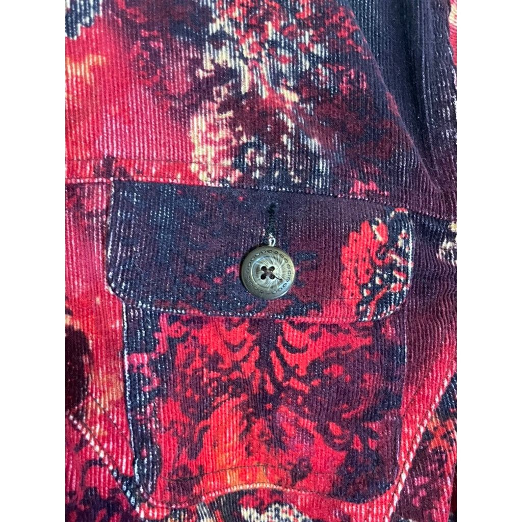 Other Christopher & Banks Womens Red Corduroy Blazer Size Medium Size M / US 6-8 / IT 42-44 - 2 Thumbnail
