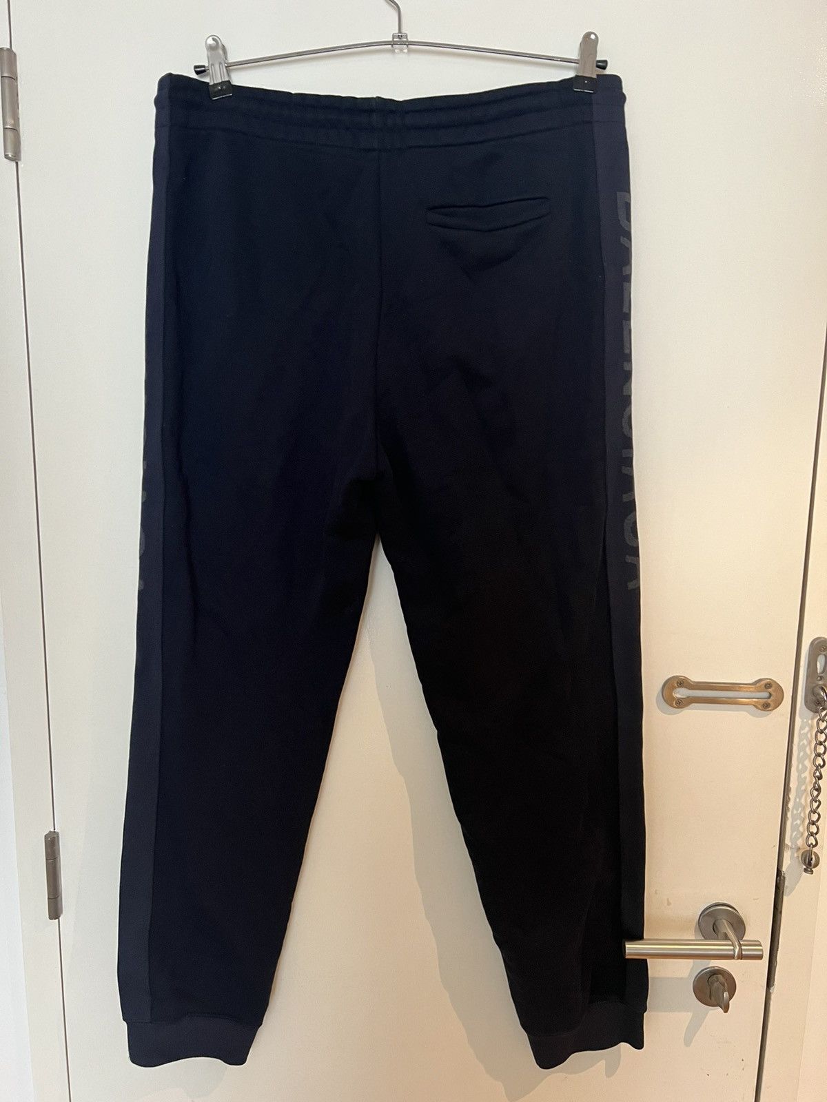 Balenciaga Balenciaga Spellout Side Adjustable Waist Jogger Navy L Size US 39 - 6 Thumbnail