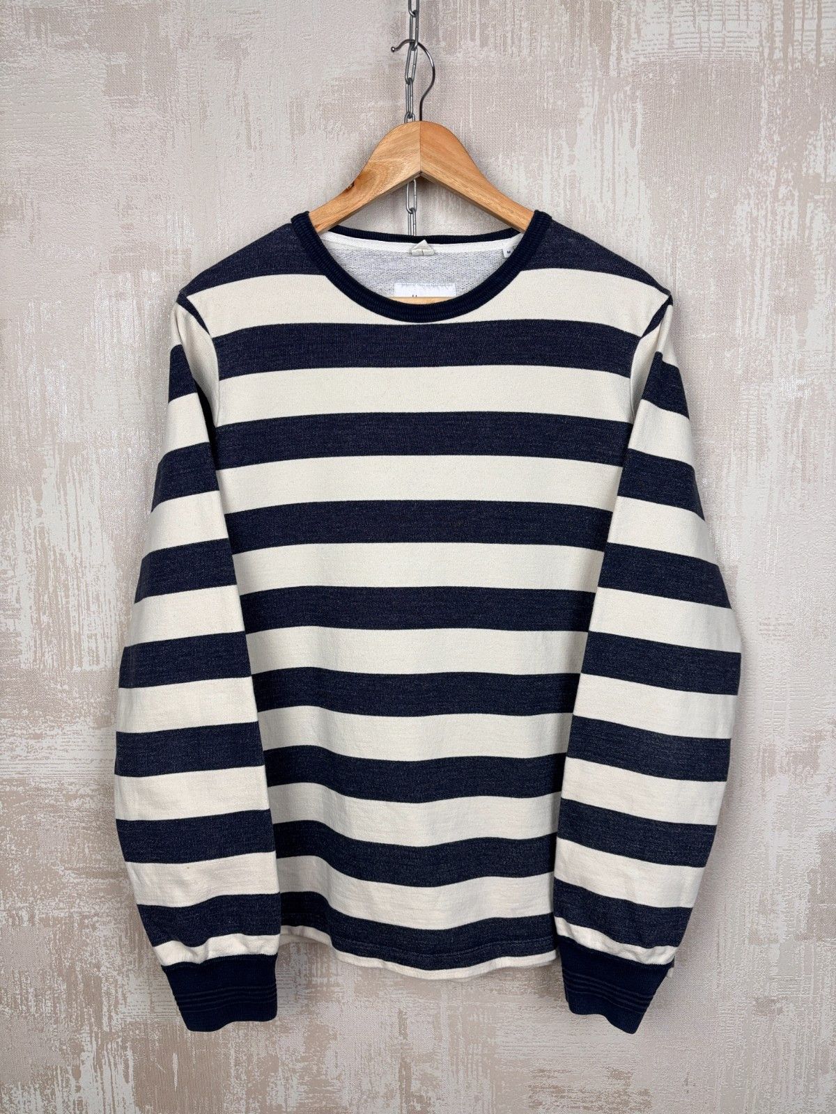 Albam Albam Crew Neck Sweatshirt Striped Size M Heavy Cotton Size US M / EU 48-50 / 2 - 8 Thumbnail