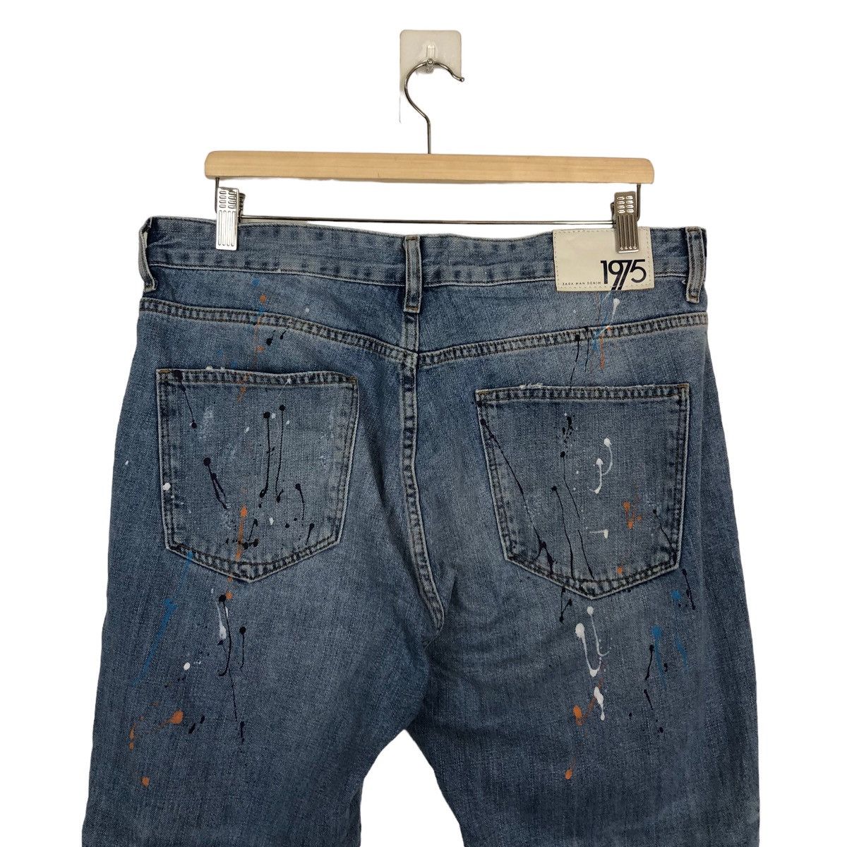 Japanese Brand 🔥RARE DISTRESSED DENIM JEANS ZARA DESIGNER Size US 34 / EU 50 - 7 Thumbnail