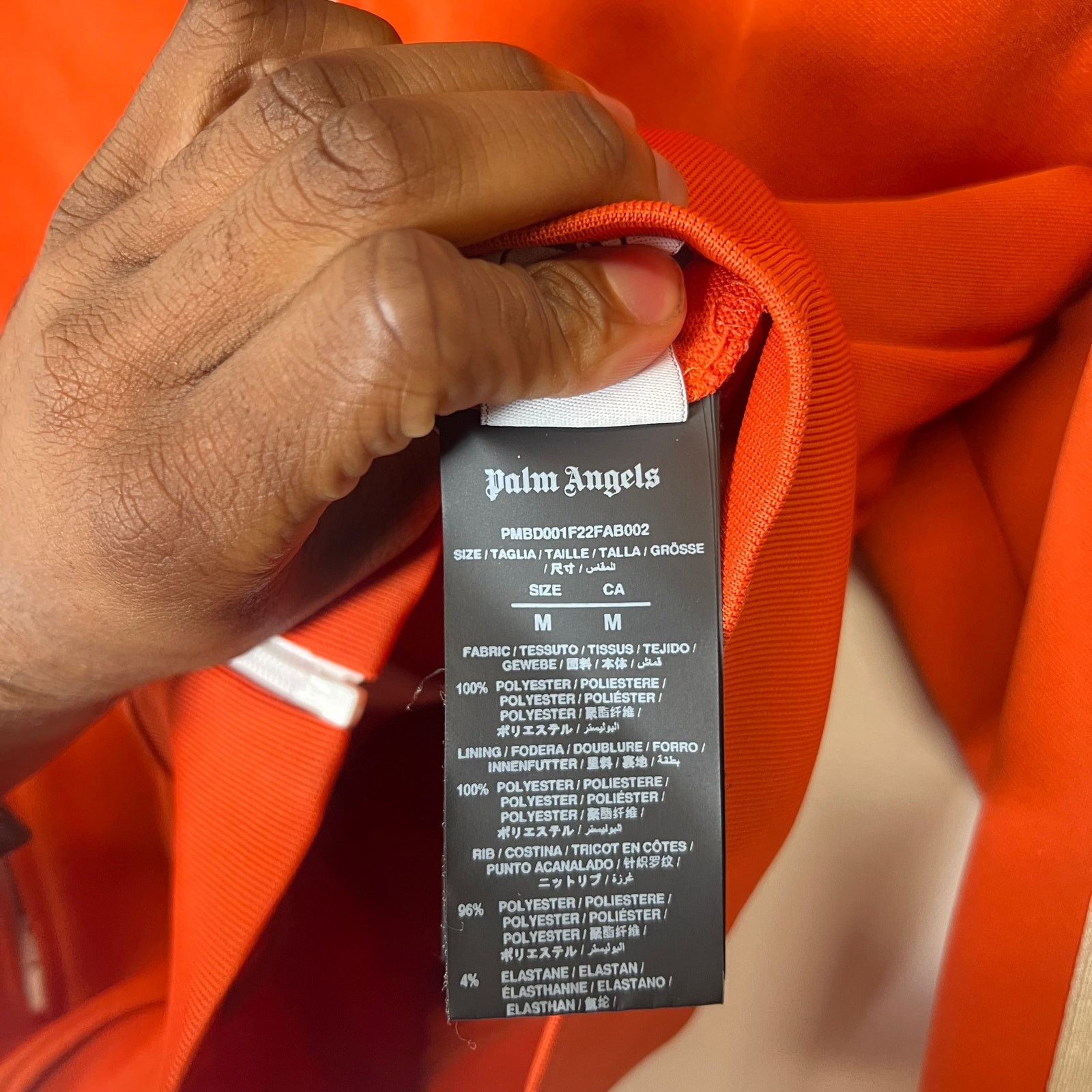 Palm Angels Palm Angels Orange Track Jacket Size M Size US M / EU 48-50 / 2 - 5 Thumbnail