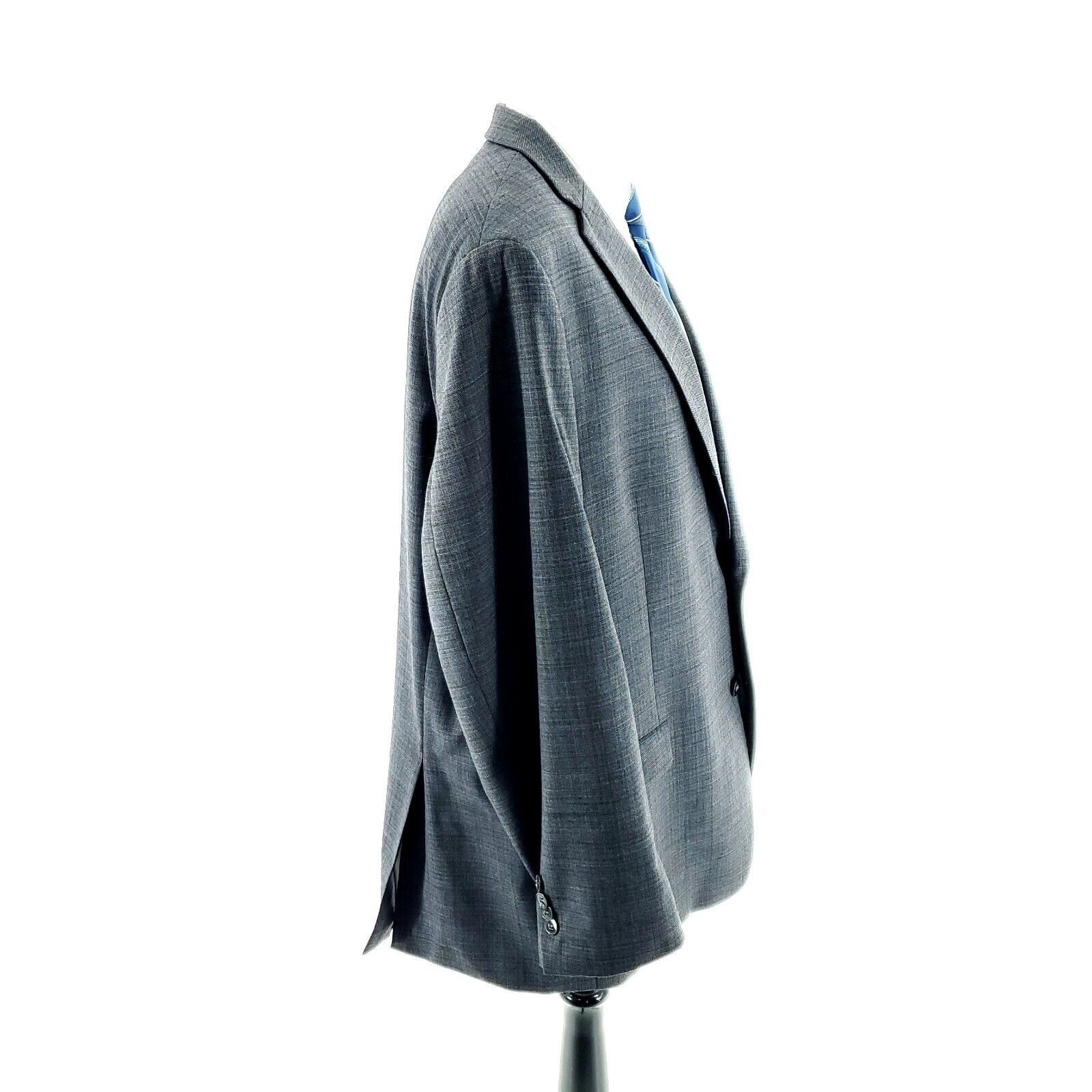Calvin Klein Calvin Klein Wool 2 Button Blazer 46L Or Slim 48L Gray Shark Size 46L - 6 Thumbnail