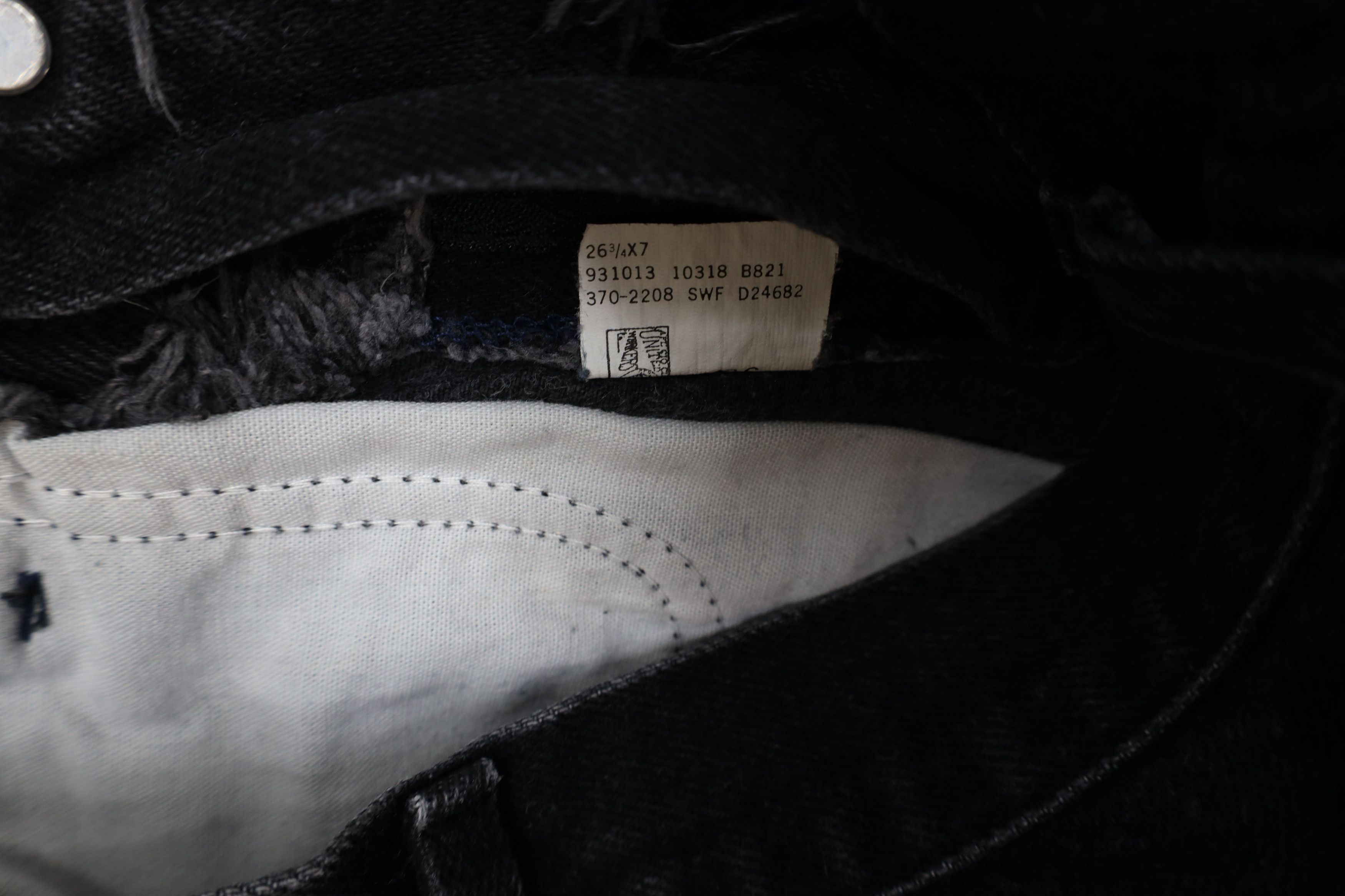Lee Vintage 90s Lee Denim Jean Shorts Black Cotton USA Size 28" / US 6 / IT 42 - 8 Thumbnail