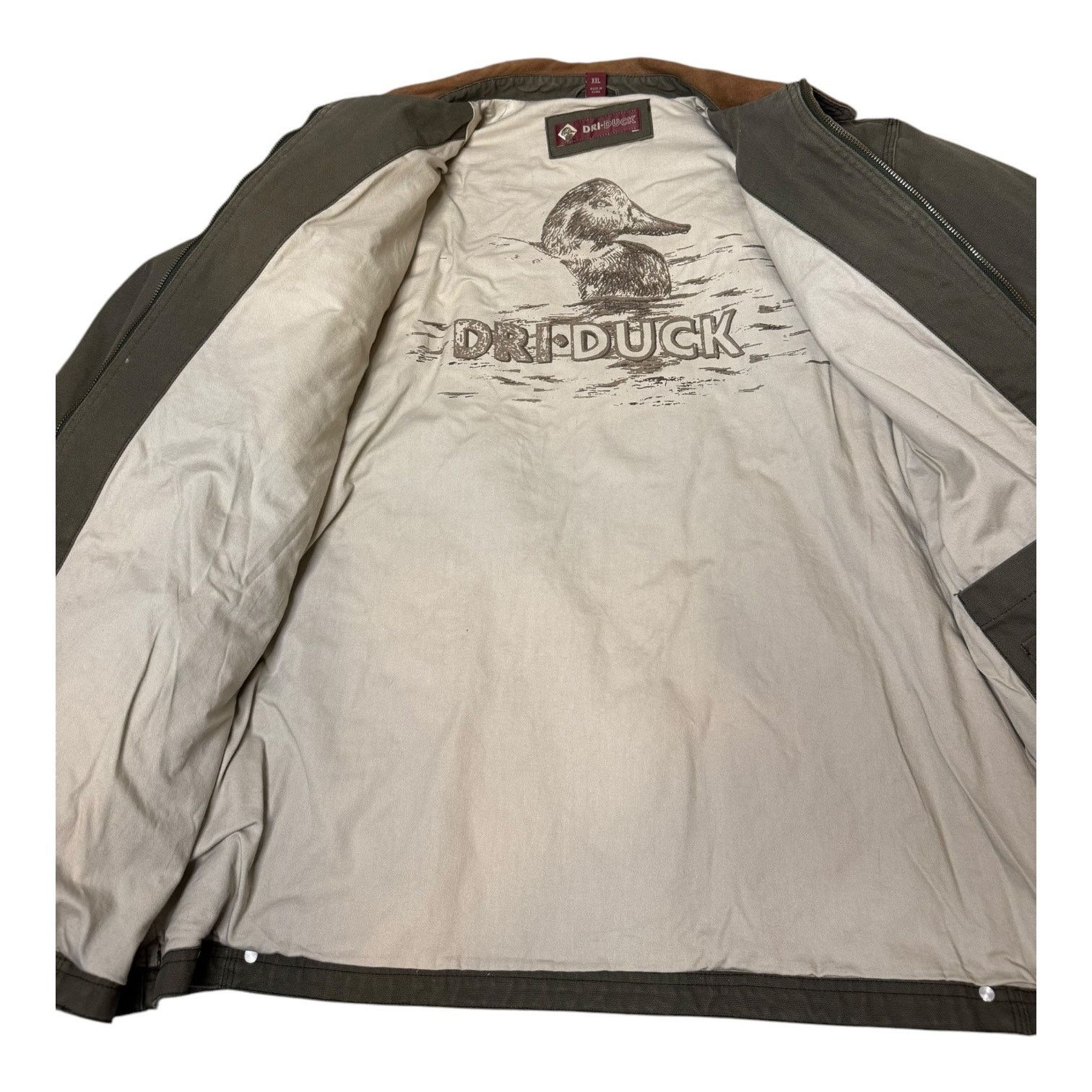 Other Dri-Duck Barn Jacket green canvan brown leather collar XXL Size US XXL / EU 58 / 5 - 4 Thumbnail