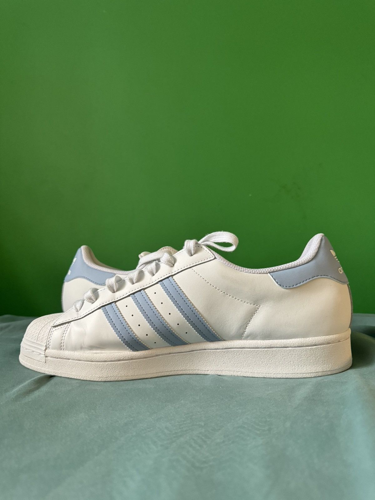 Adidas Adidas Superstar White Ambient Sky Gold 2021 Size US 13 / EU 46 - 2 Thumbnail