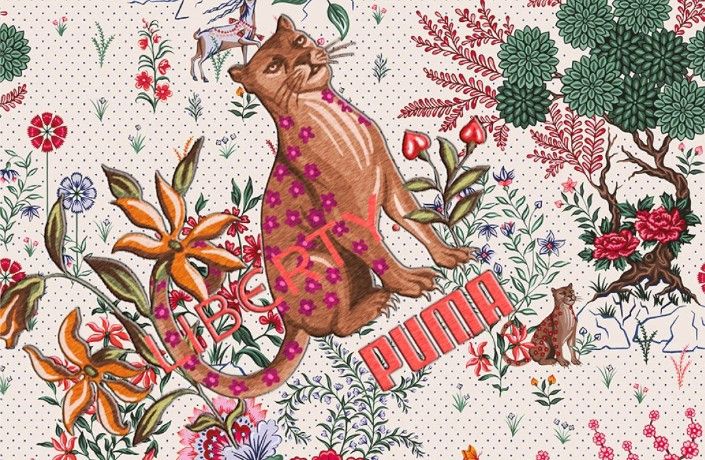 Hypebeast × Liberty Puma x Liberty Printed Kimono Overcoat Jacket Size US M / EU 48-50 / 2 - 6 Thumbnail
