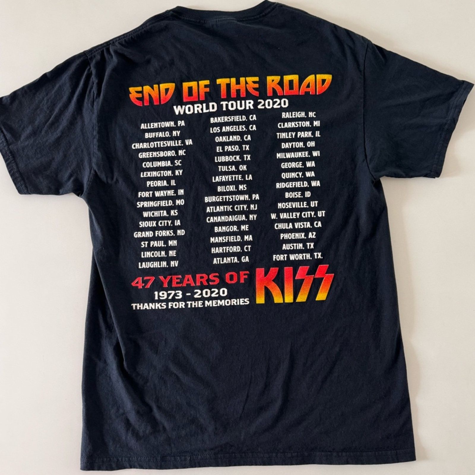 Fruit Of The Loom KISS End of the Road Tour T Shirt Size US M / EU 48-50 / 2 - 9 Thumbnail
