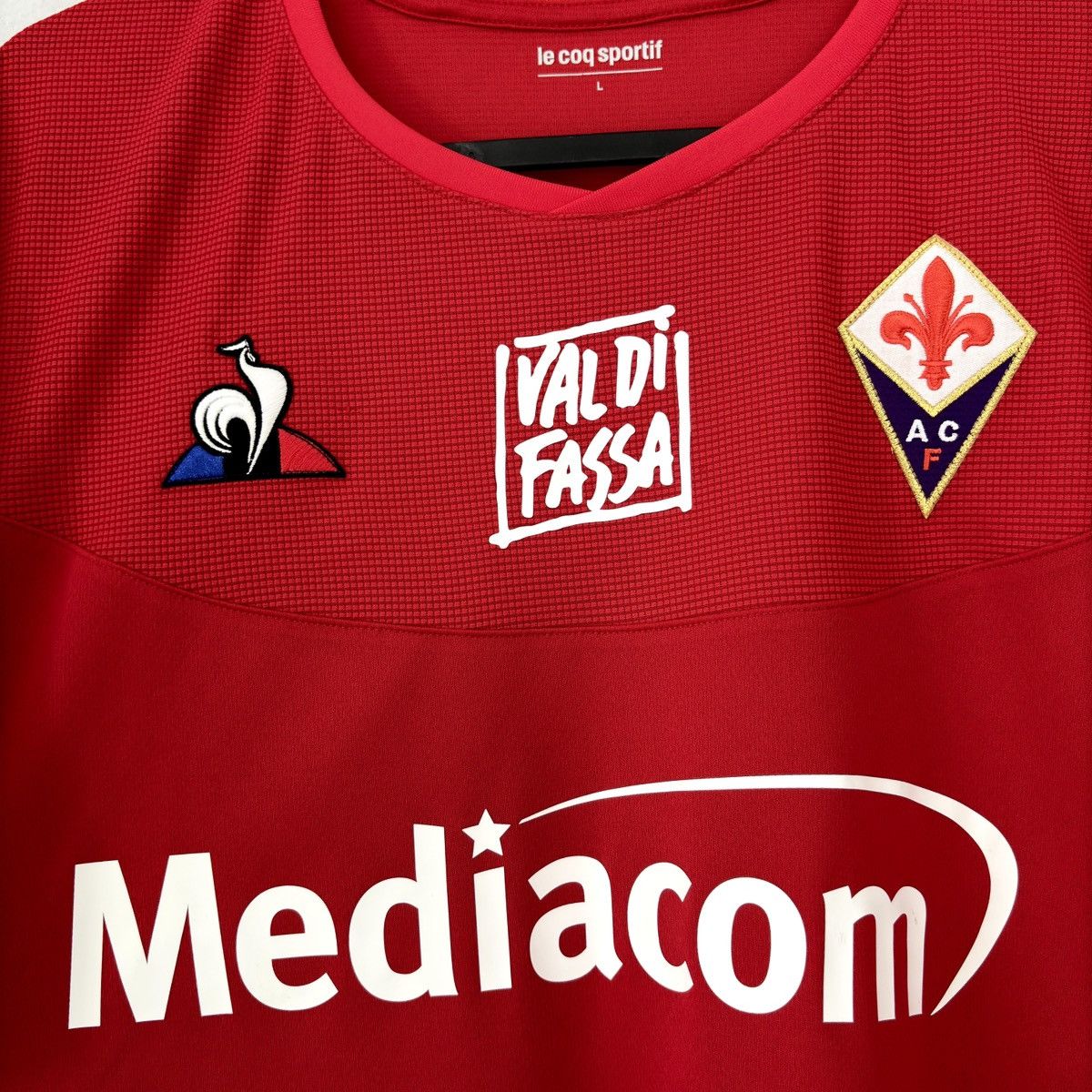 Le Coq Sportif 2019 2020 Fiorentina Italy Poland Game Issue Soccer Jersey Size US L / EU 52-54 / 3 - 4 Thumbnail