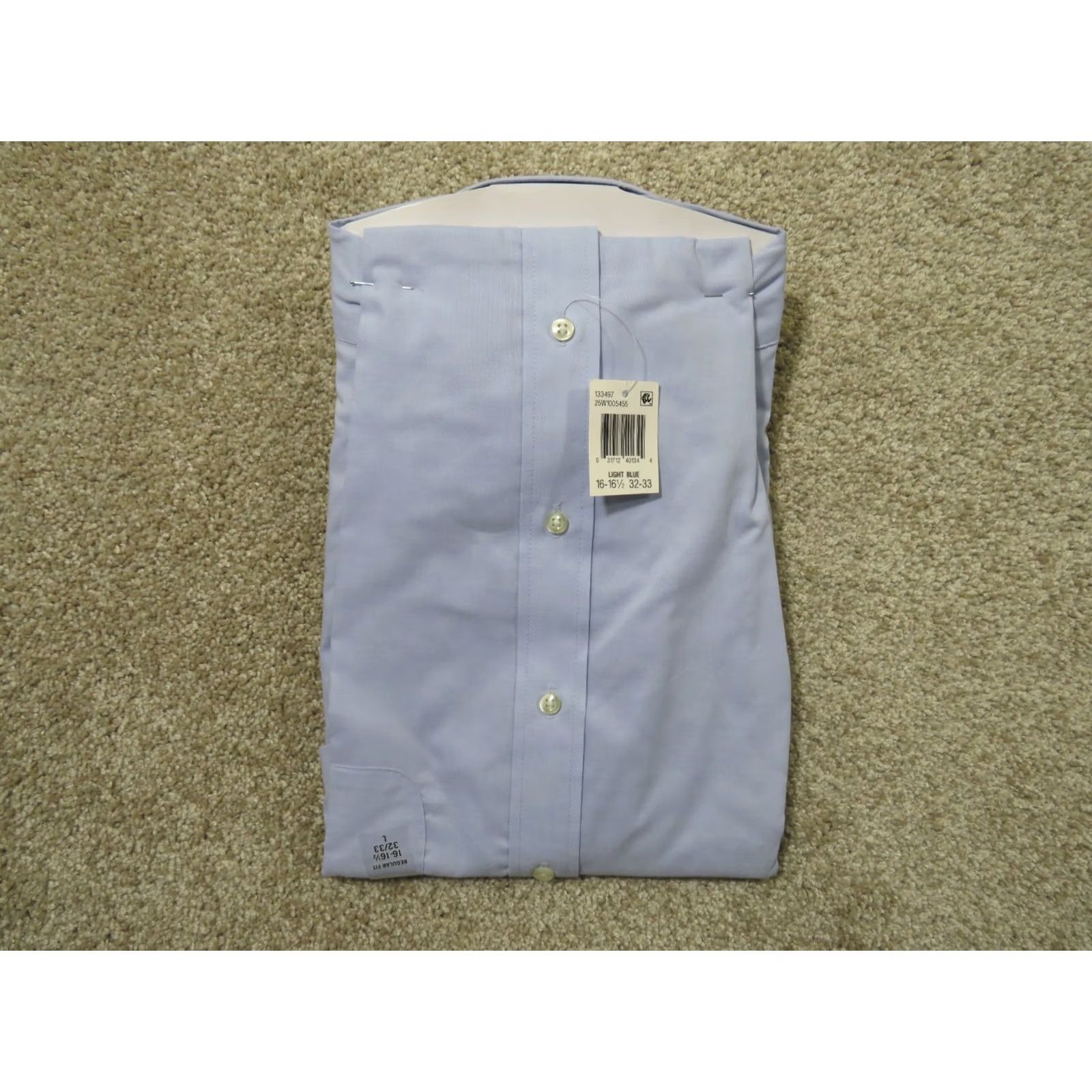 Chaps Chaps Regular Fit Button Down Shirt Sz L LS LT Blue Wrinkle Free NWT Size US L / EU 52-54 / 3 - 5 Thumbnail