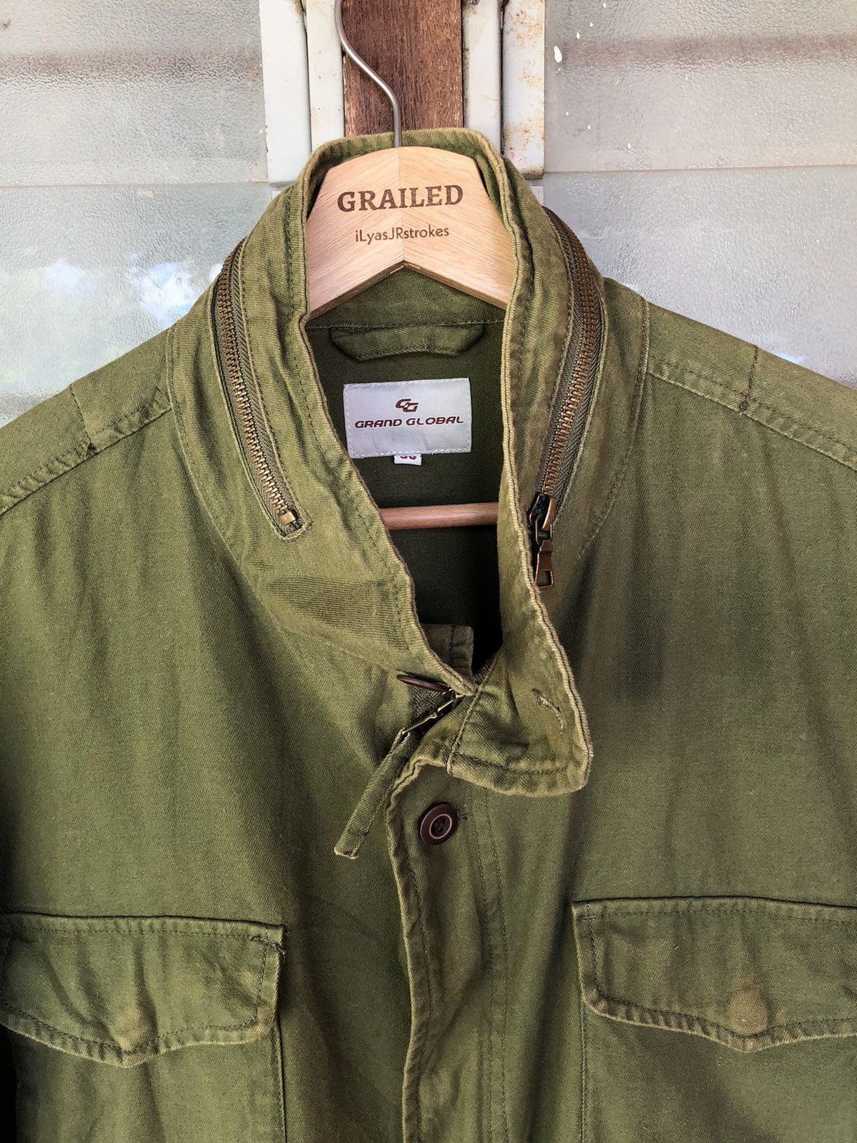 Japanese Brand Vintage Grand Global Style Military Army Jacket Size US M / EU 48-50 / 2 - 4 Thumbnail