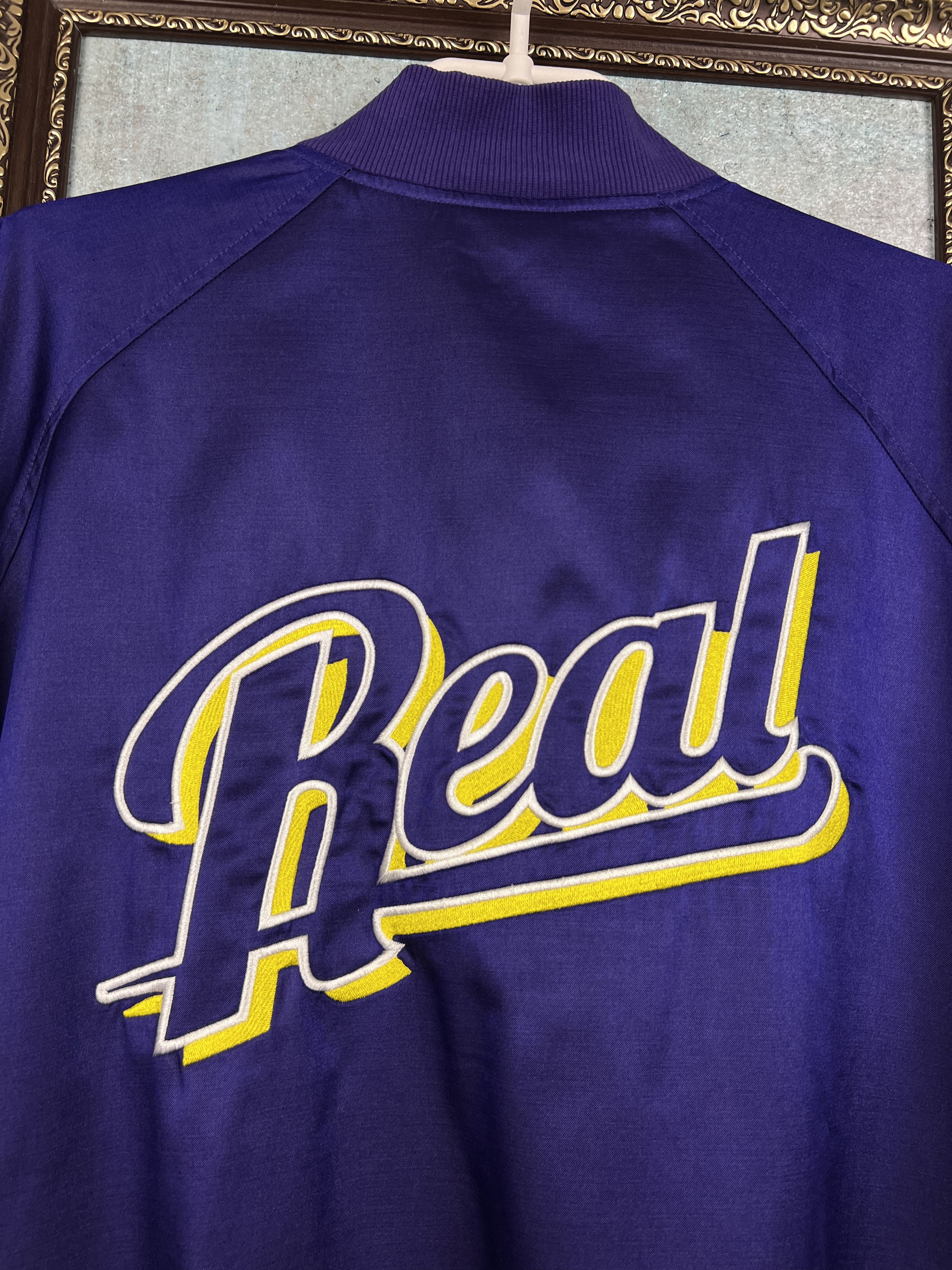 Adidas Originals Real Madrid Football Satin Jacket Bomber Track Top Size US XL / EU 56 / 4 - 10 Thumbnail