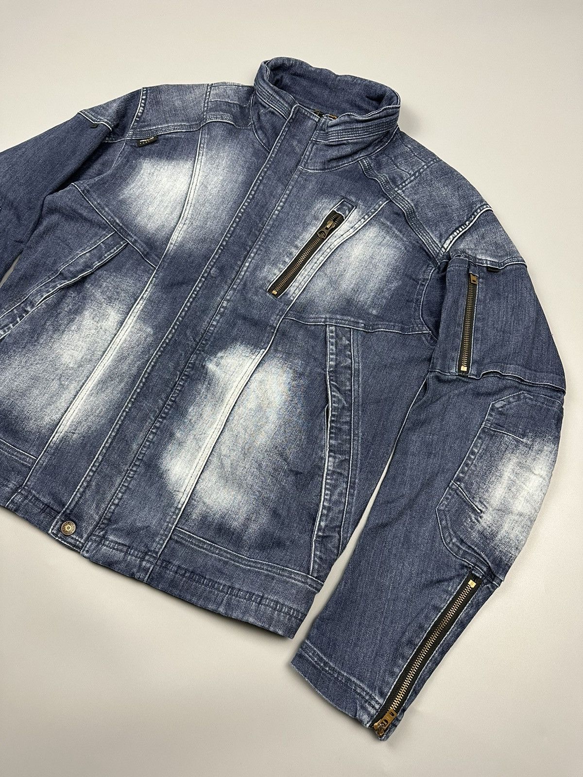 If Six Was Nine × Le Grande Bleu (L.G.B.) NWZ Next Workerz X Feildcore Cordura Denim Jacket Size US XXL / EU 58 / 5 - 5 Thumbnail