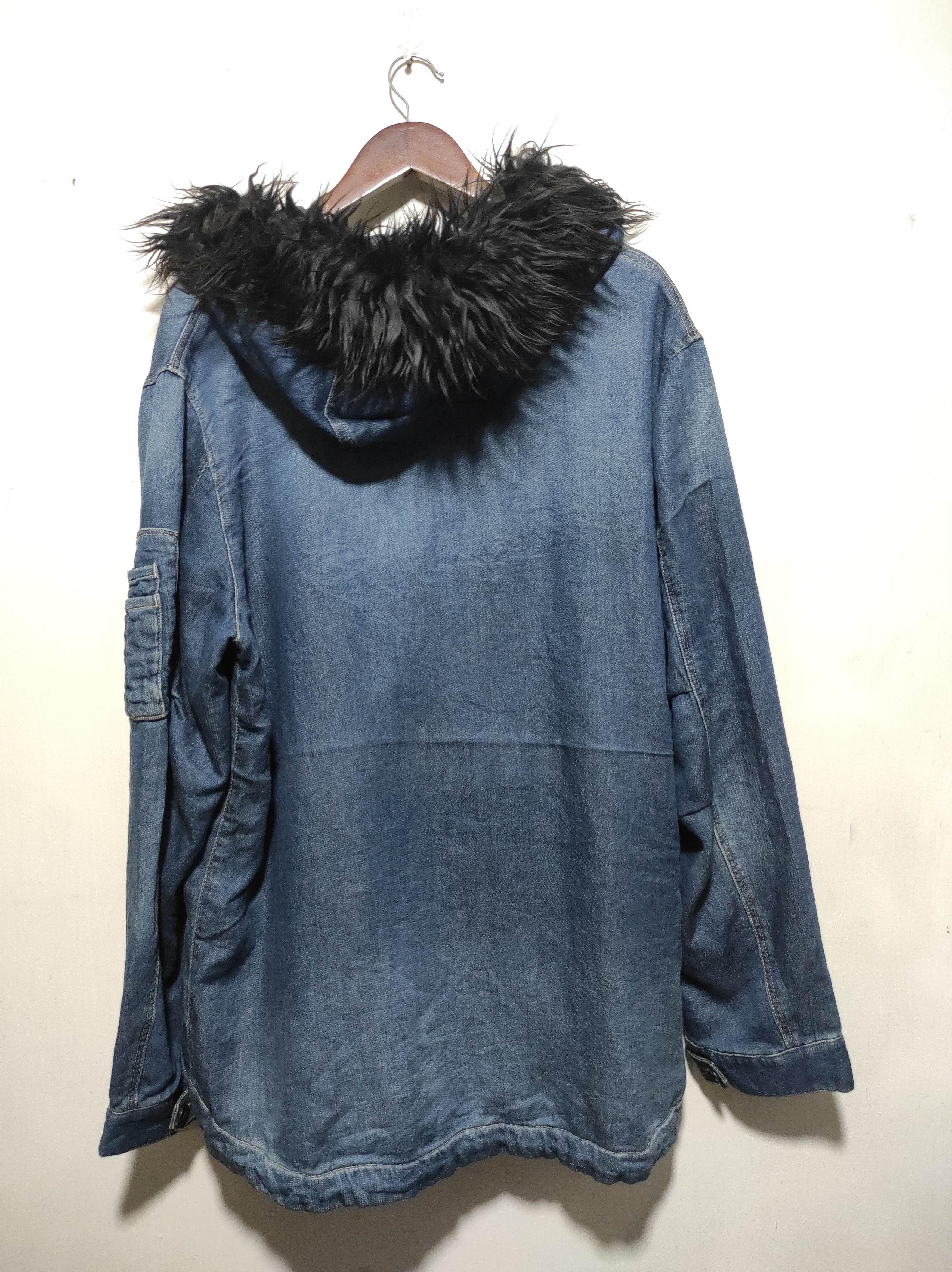 Japanese Brand Purple & Yellow Denim zip fur hoodie ifsix LGB style Size US L / EU 52-54 / 3 - 11 Thumbnail