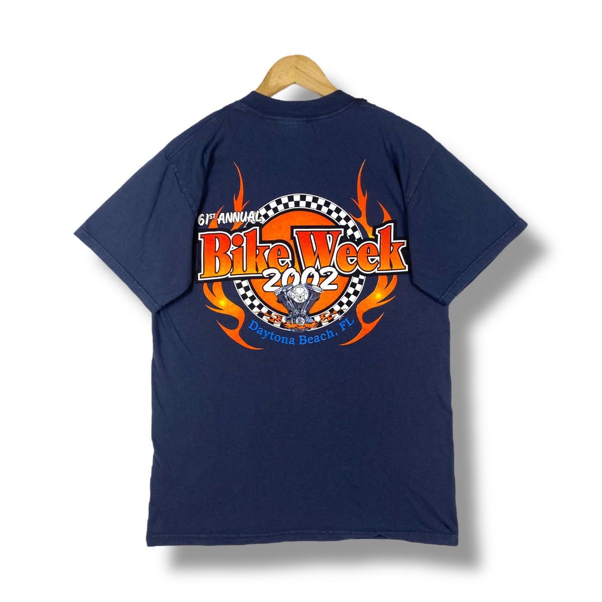 Vintage × West Coast Choppers Vintage 2002 BIKE WEEK Daytona Beach Florida 61st Annual Tee Size US M / EU 48-50 / 2 - 1 Thumbnail