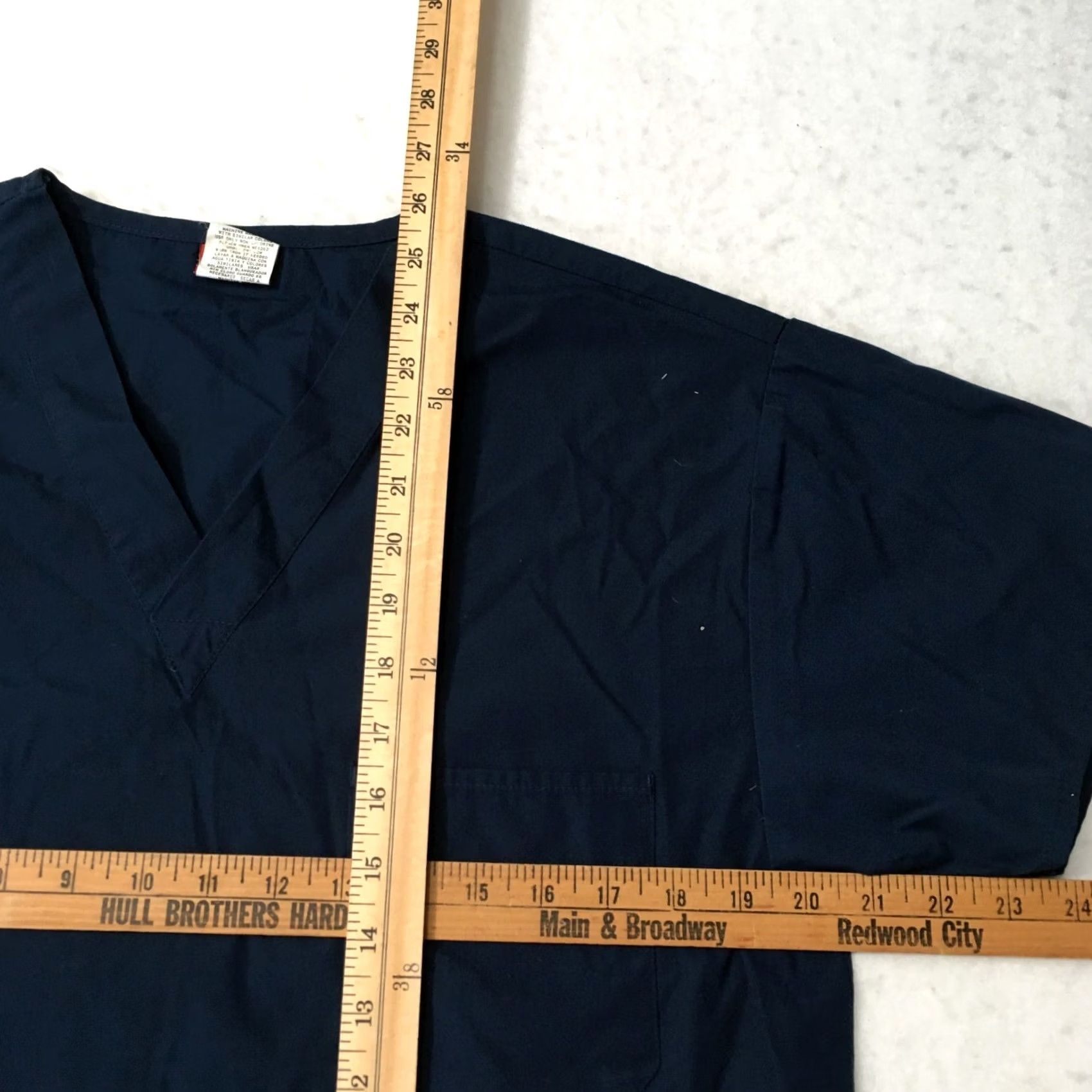 Dickies Dickies Scrub Top Womans XS Blue With Pocket Size US XS / EU 42 / 0 - 2 Thumbnail