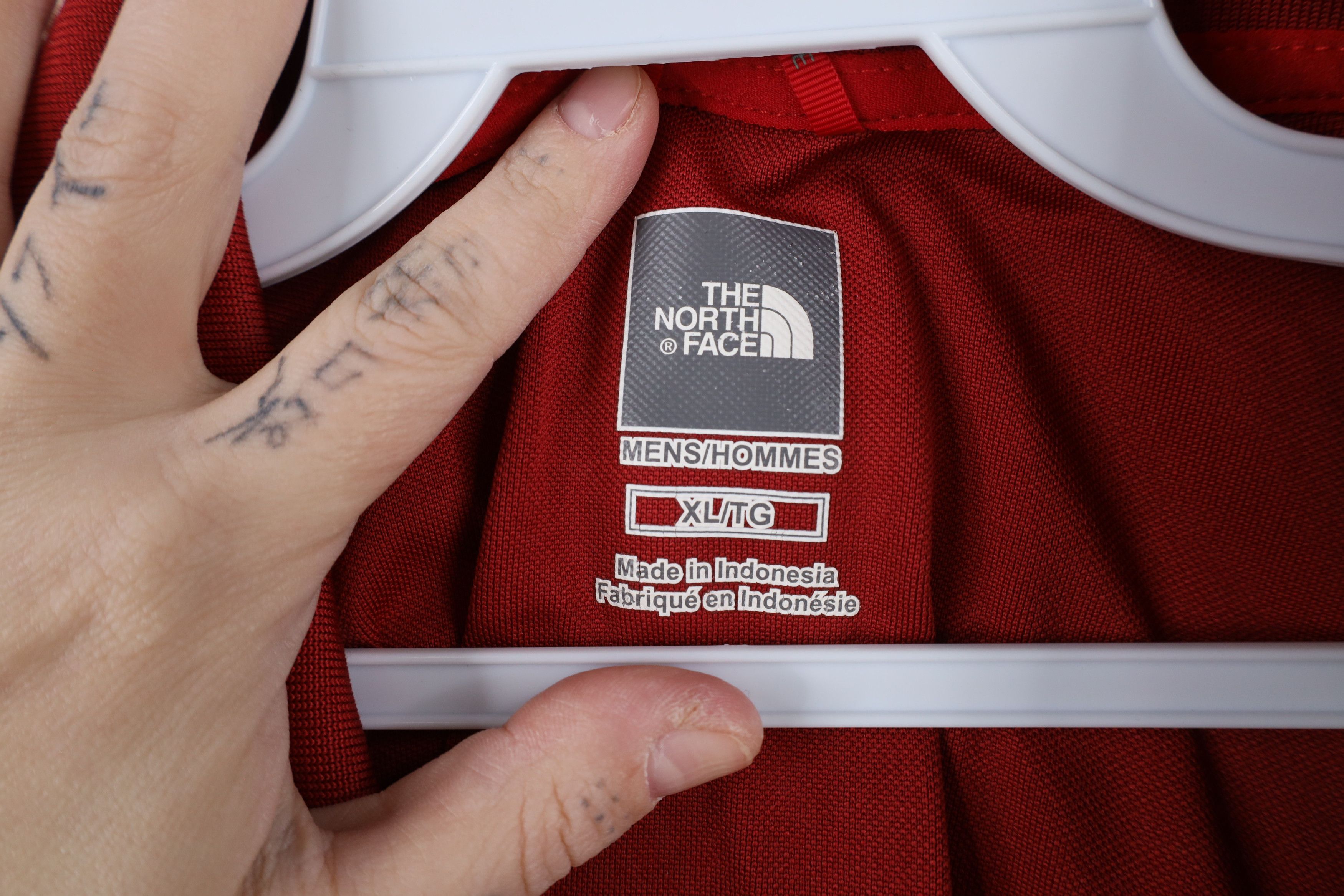 The North Face × Vintage Vintage The North Face Half Zip Collared Polo Shirt Red Size US XL / EU 56 / 4 - 6 Thumbnail