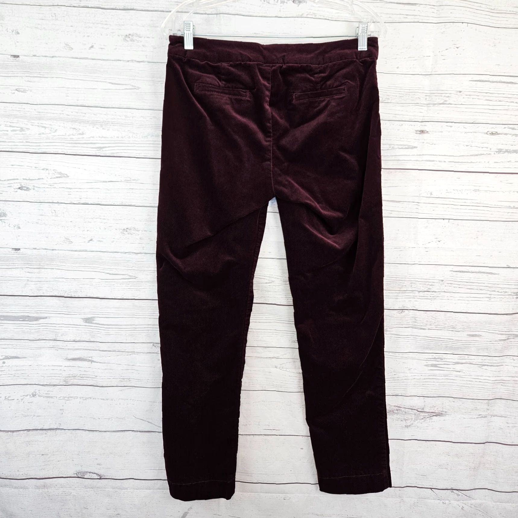 Vintage VINTAGE Kut from The Kloth Womens Ankle Pants Sz 6 Burgundy Mid Rise Pants Womens 6 Burgundy Size 28" / US 6 / IT 42 - 3 Thumbnail