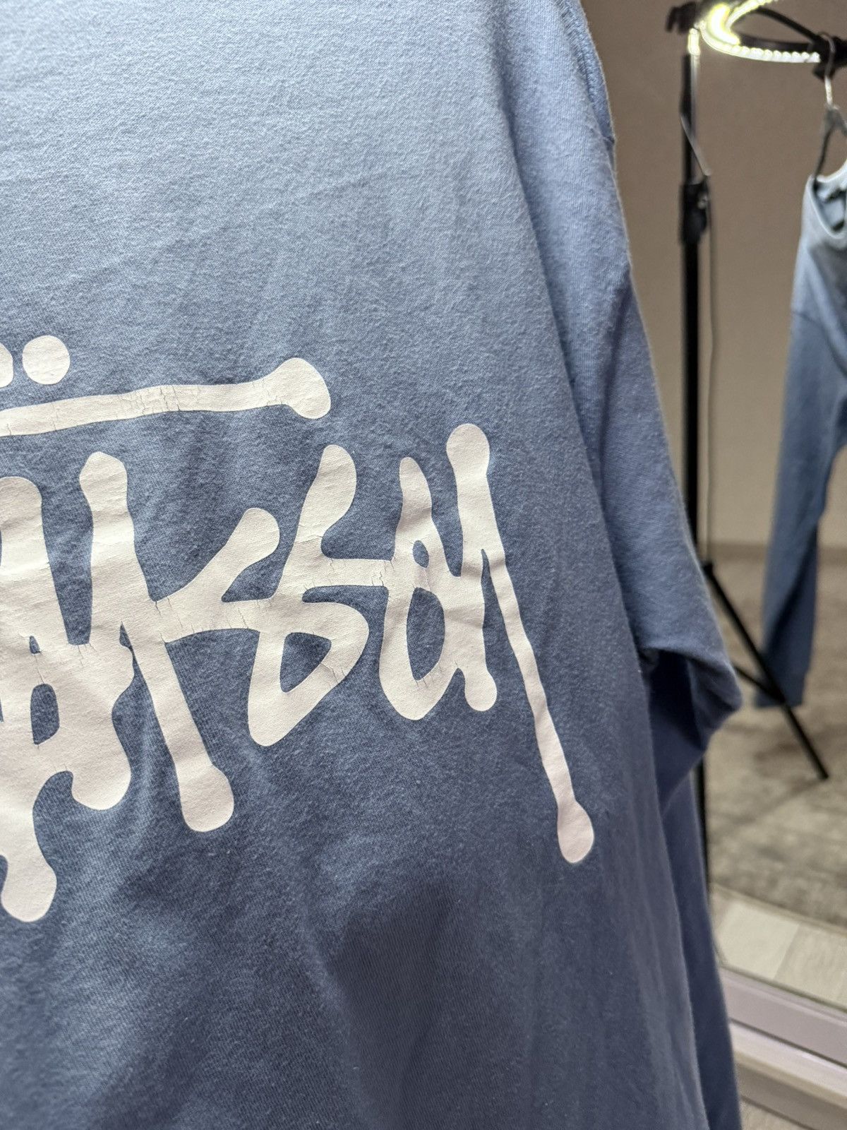 Other Stussy Long Sleeve Logo Tee – Blue Size US L / EU 52-54 / 3 - 5 Thumbnail